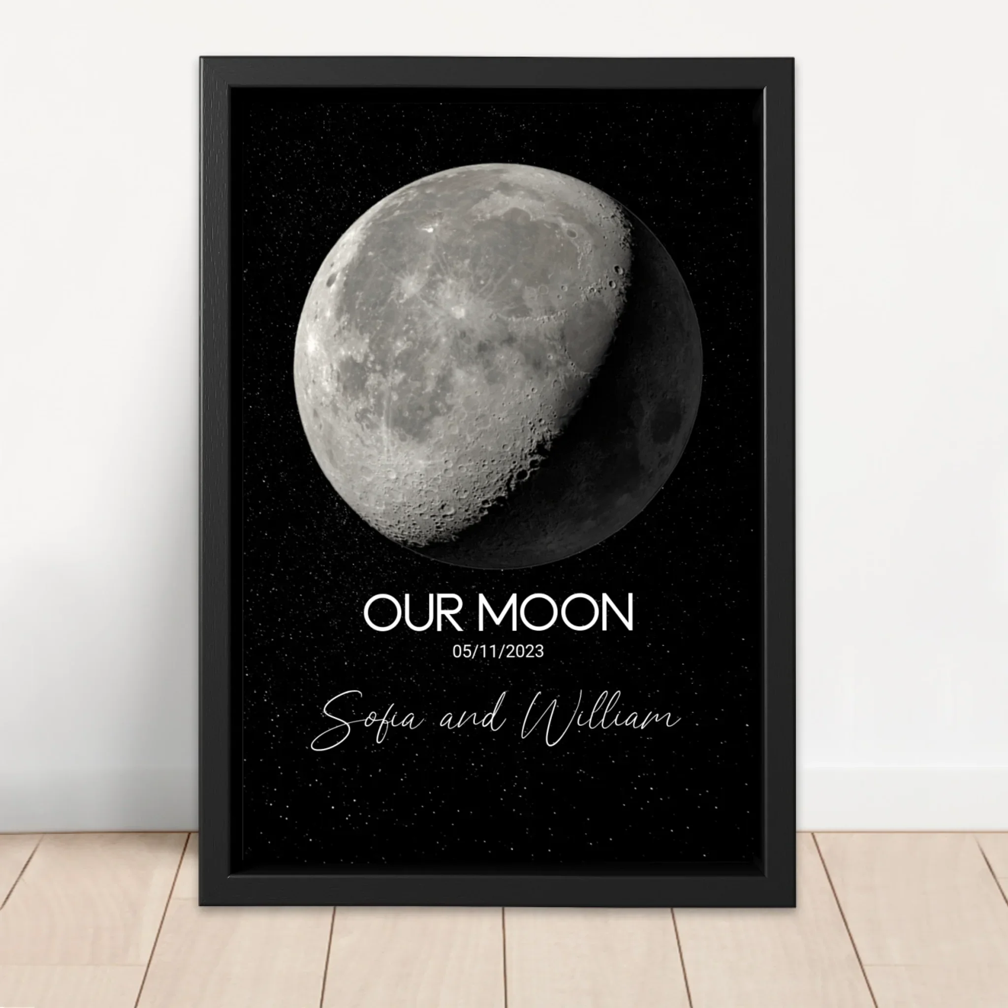 Personalized Canvas "Special Occasion Moon Phase" - Image 4
