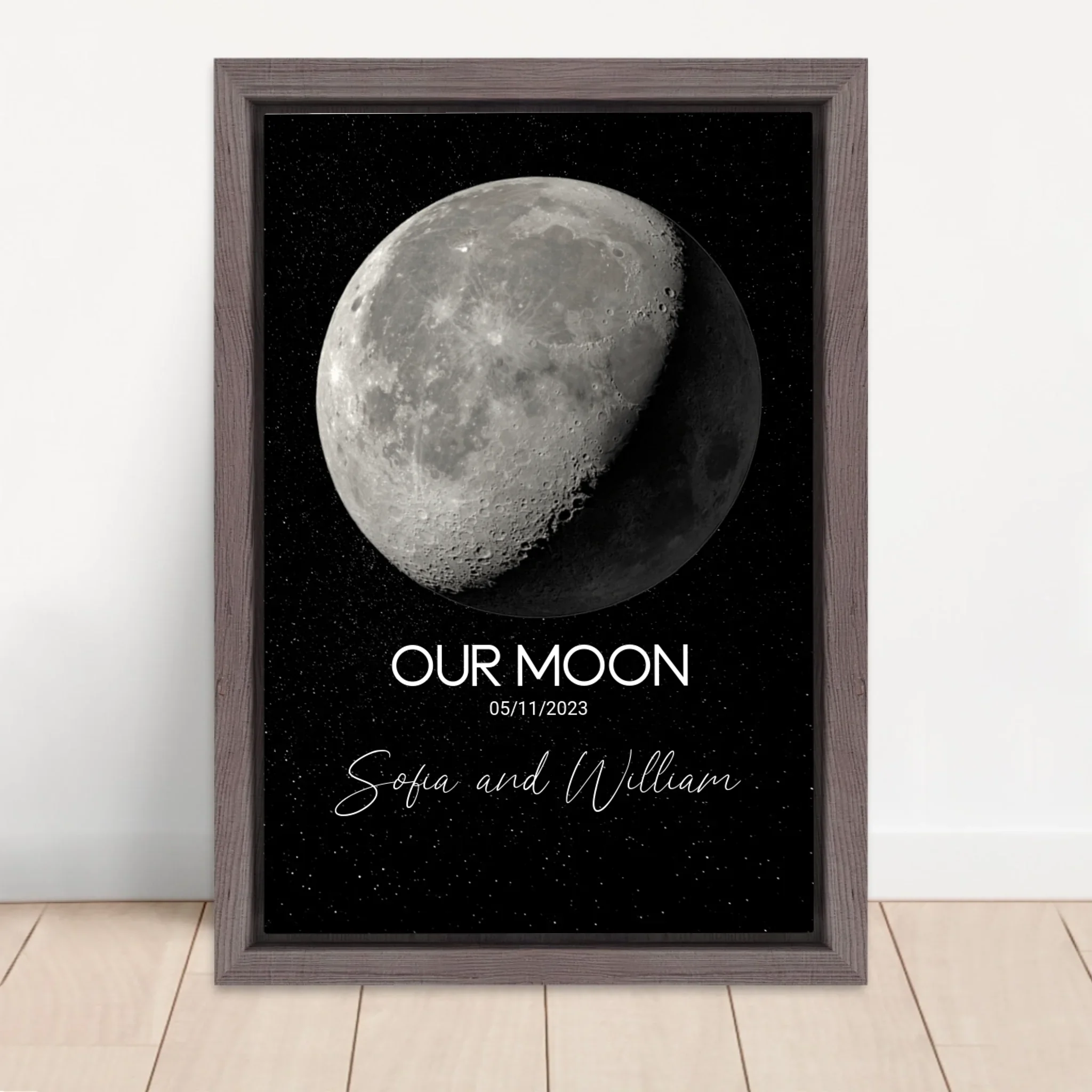 Personalized Canvas "Special Occasion Moon Phase" - Image 5