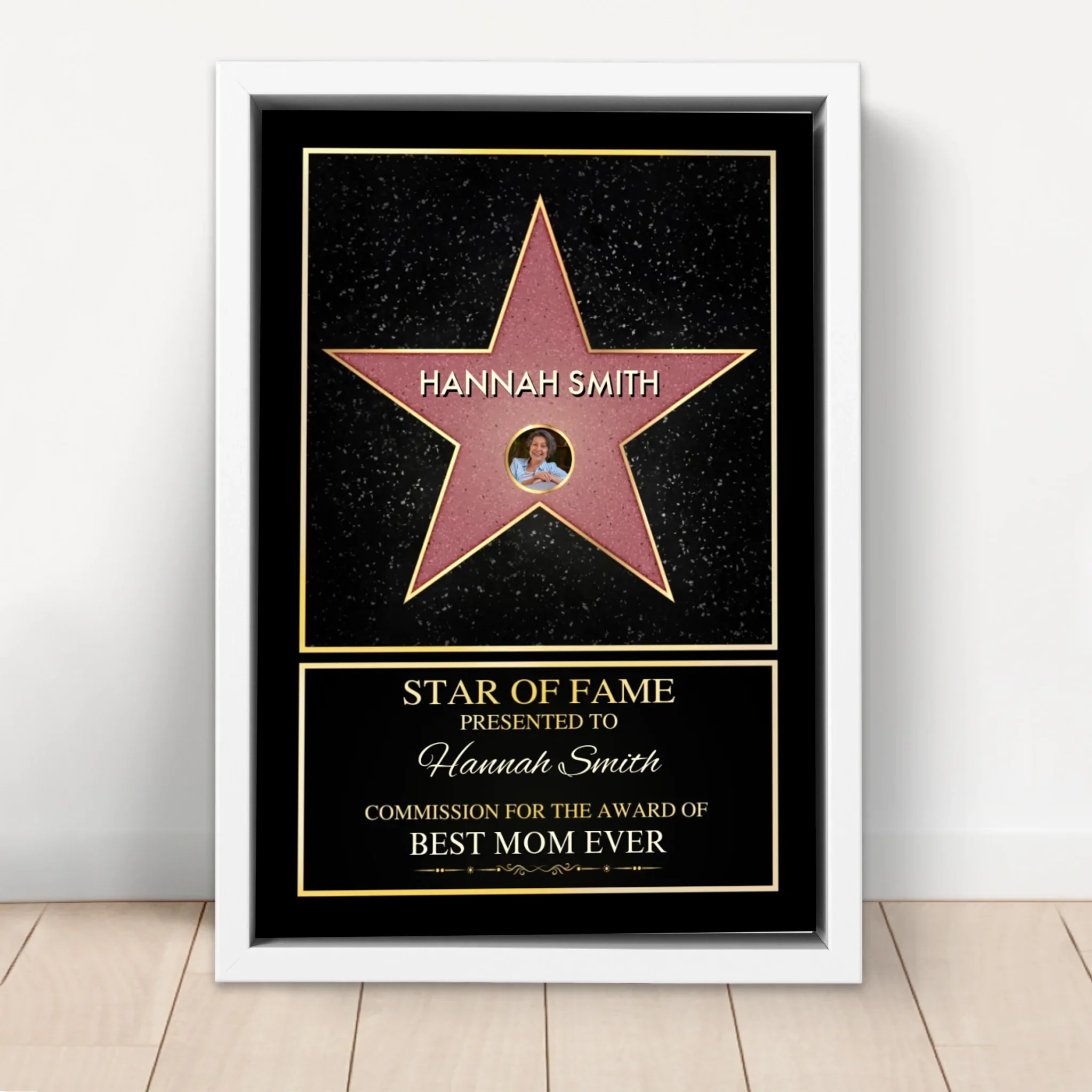 Personalized Canvas "Star of Fame - with custom photo" - Image 6