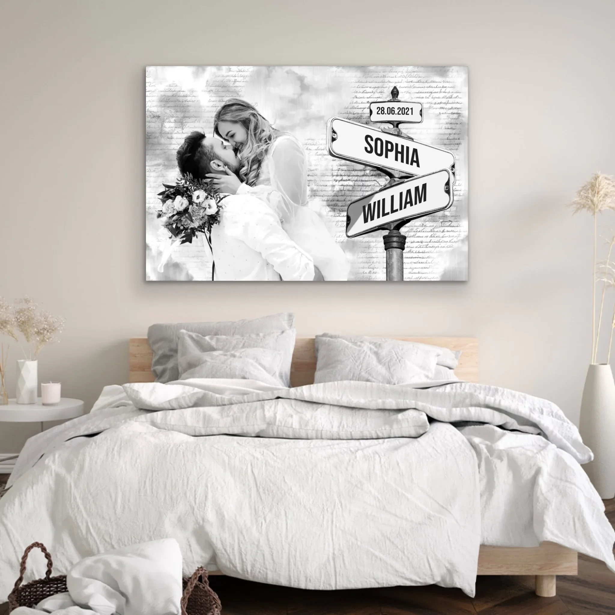 Personalized Canvas “Street sign with custom photo” - Image 3
