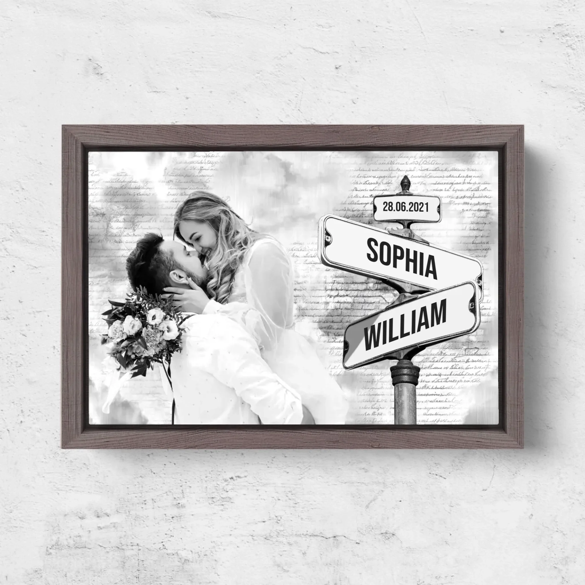 Personalized Canvas “Street sign with custom photo” - Image 6