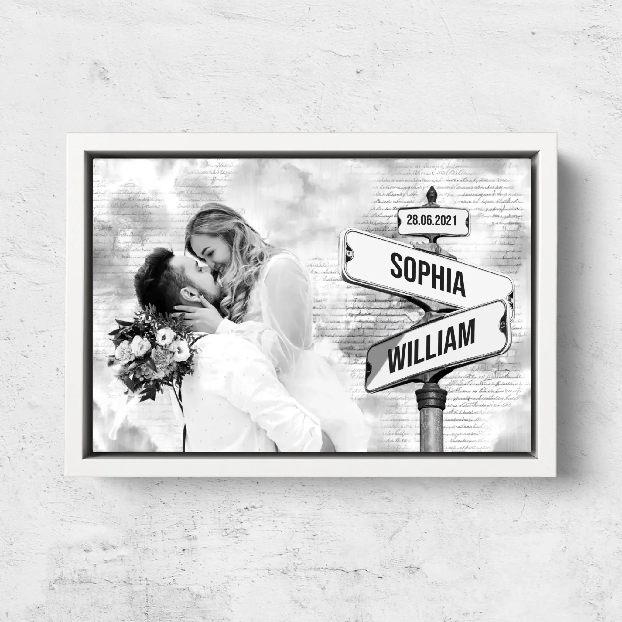 Personalized Canvas “Street sign with custom photo” - Image 7