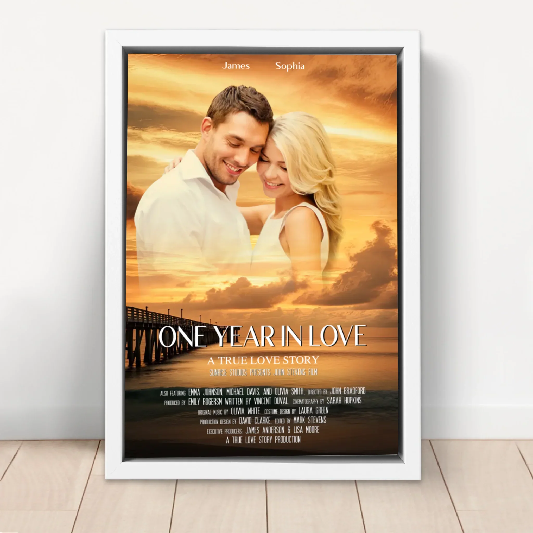 Personalized Canvas "Sunset Movie Cover" - Image 6
