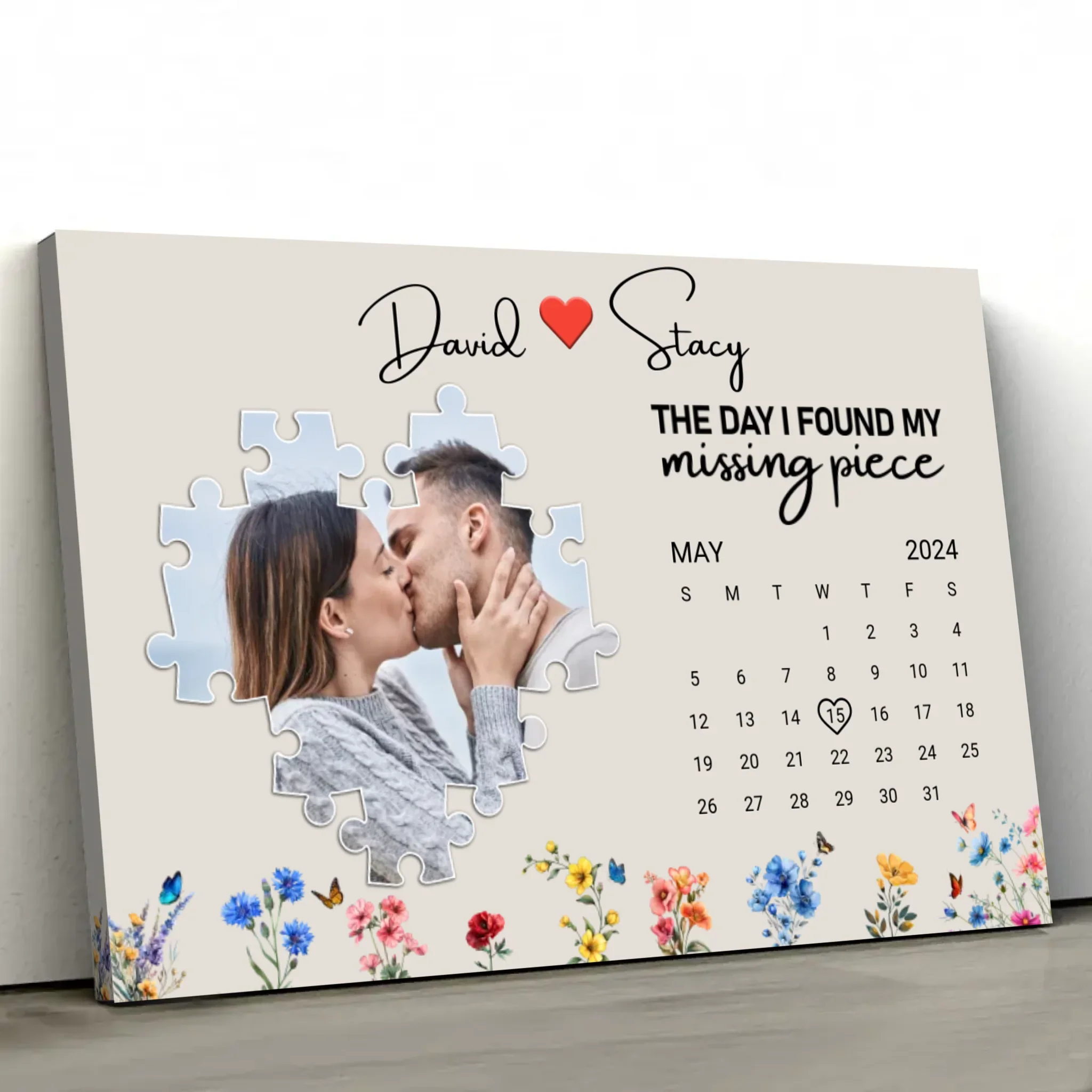 Personalized Canvas “The day I found my missing peace” - Image 2