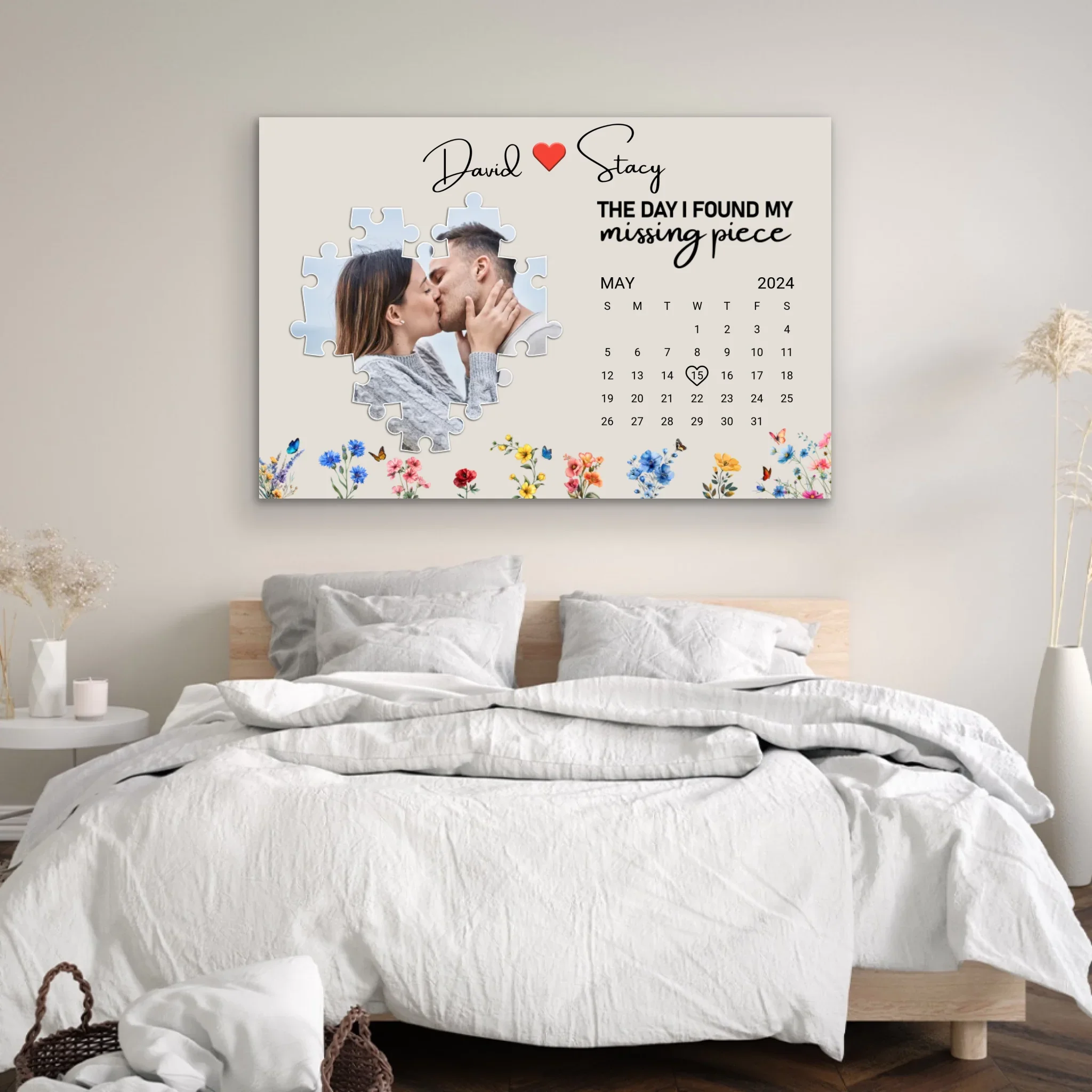 Personalized Canvas “The day I found my missing peace” - Image 3