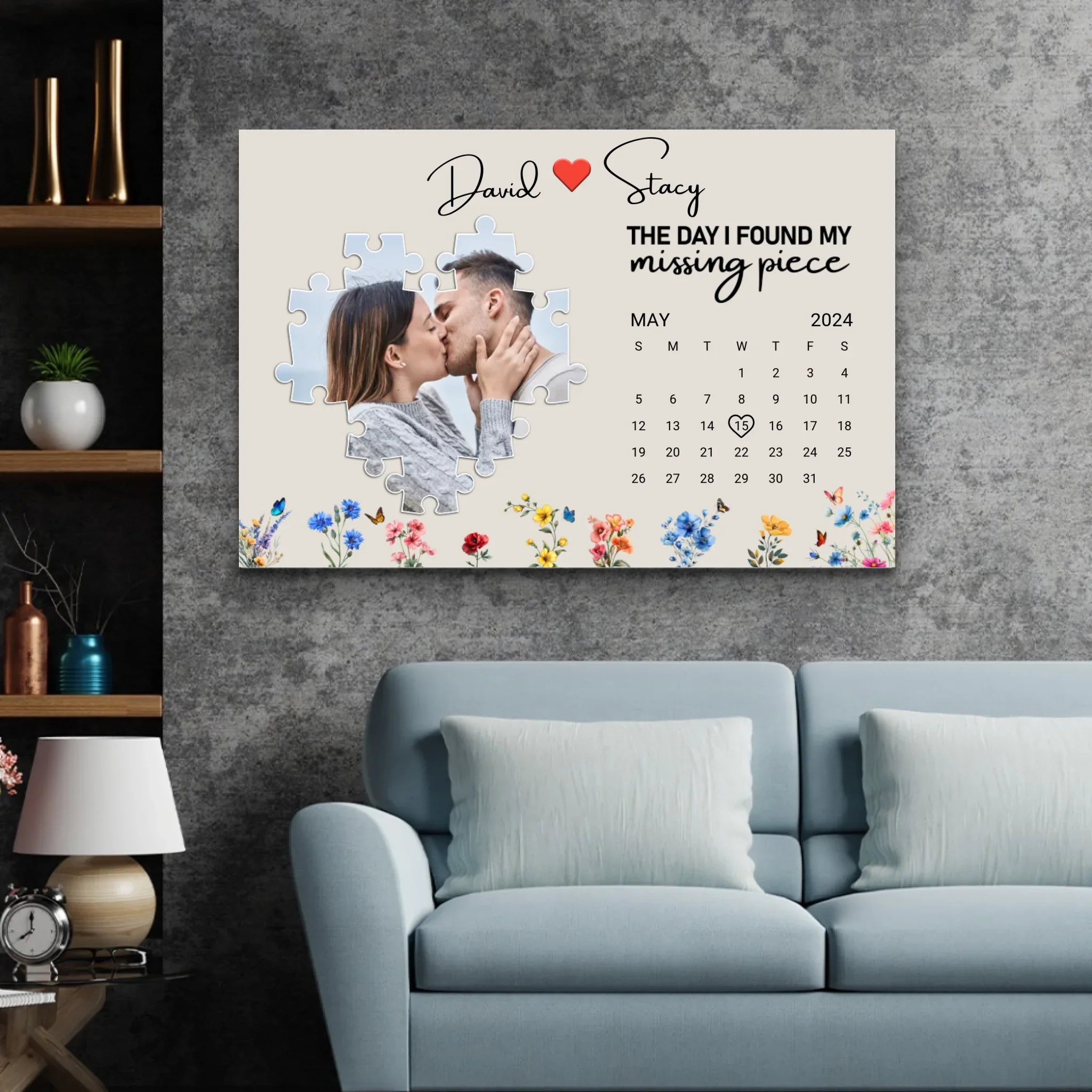 Personalized Canvas “The day I found my missing peace” - Image 4