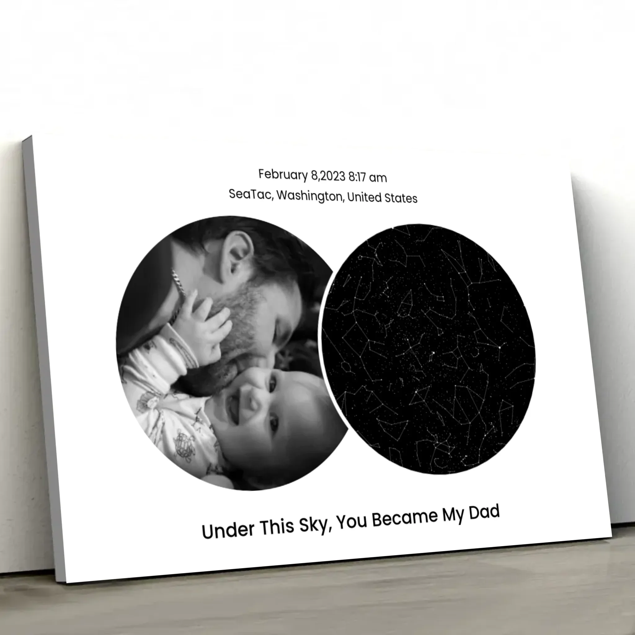Personalized Canvas “The day you became my dad” - Image 2