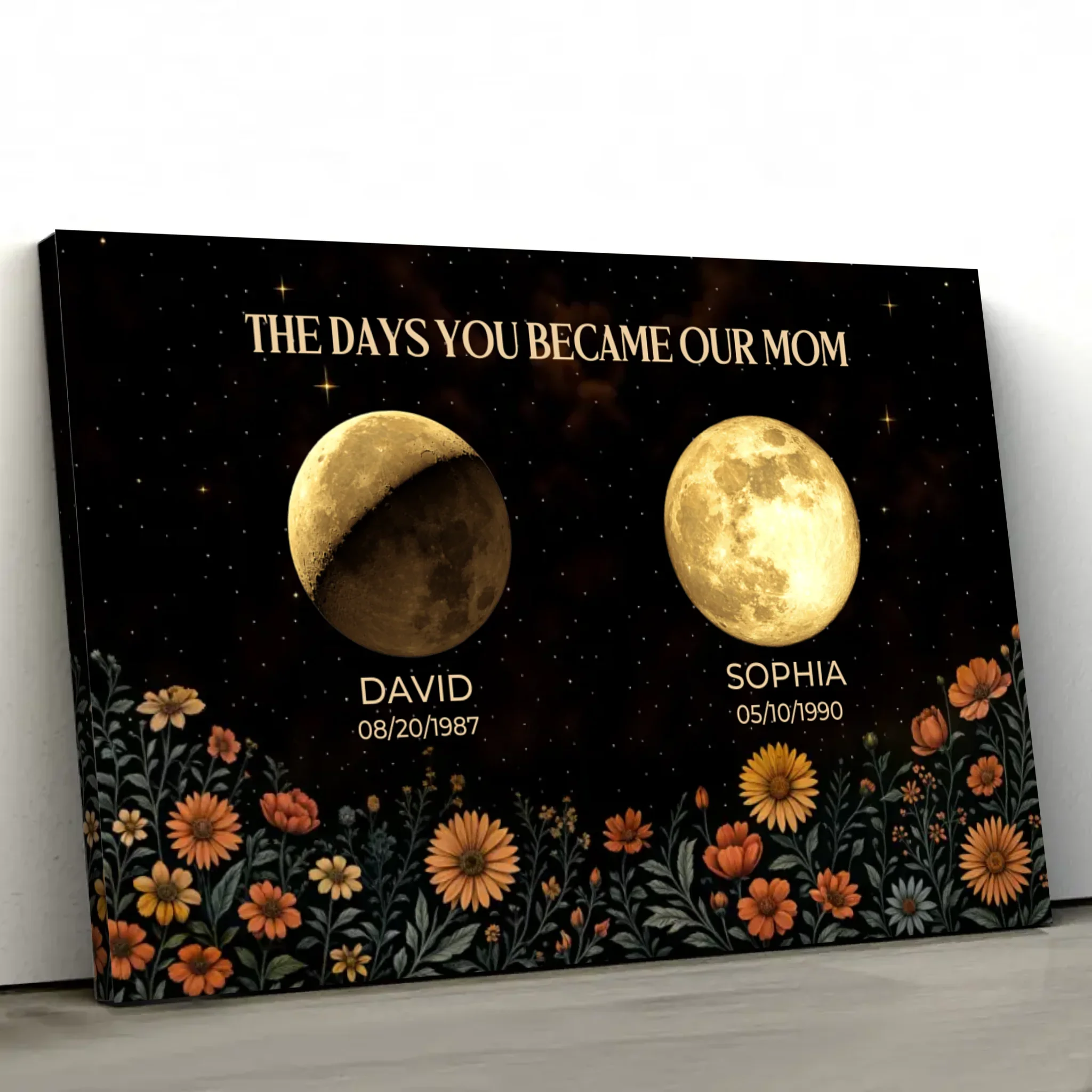 Personalized Canvas “The Days You Became A Mom" - Image 2