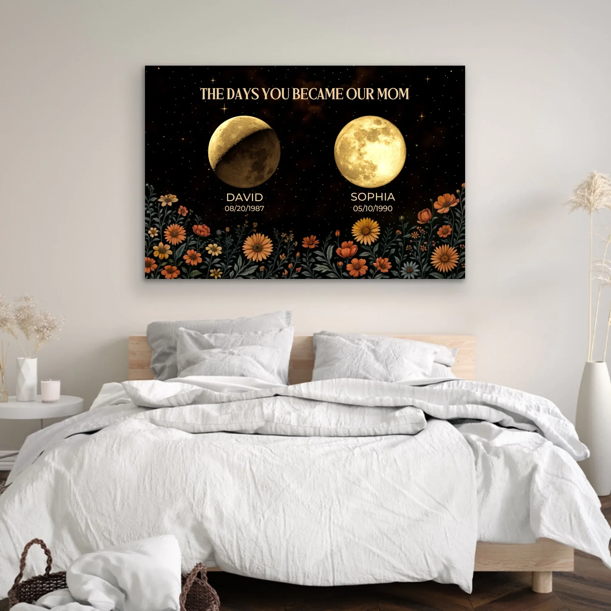 Personalized Canvas “The Days You Became A Mom" - Image 3