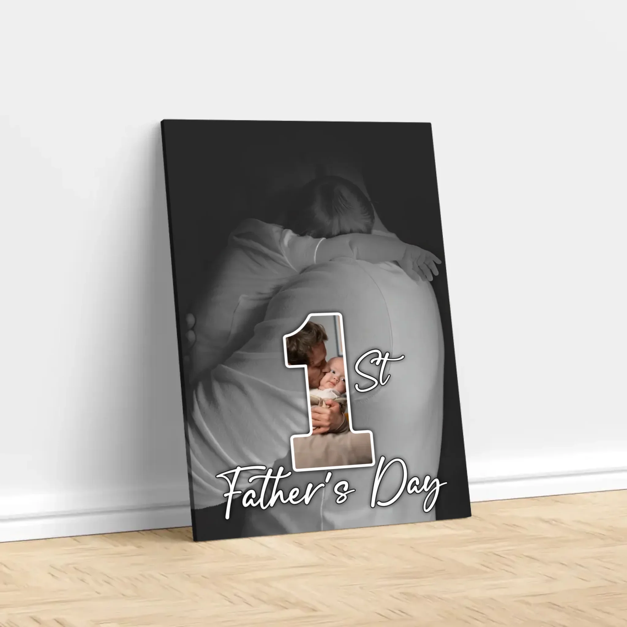 Personalized canvas “The first Father's Day” - Image 2