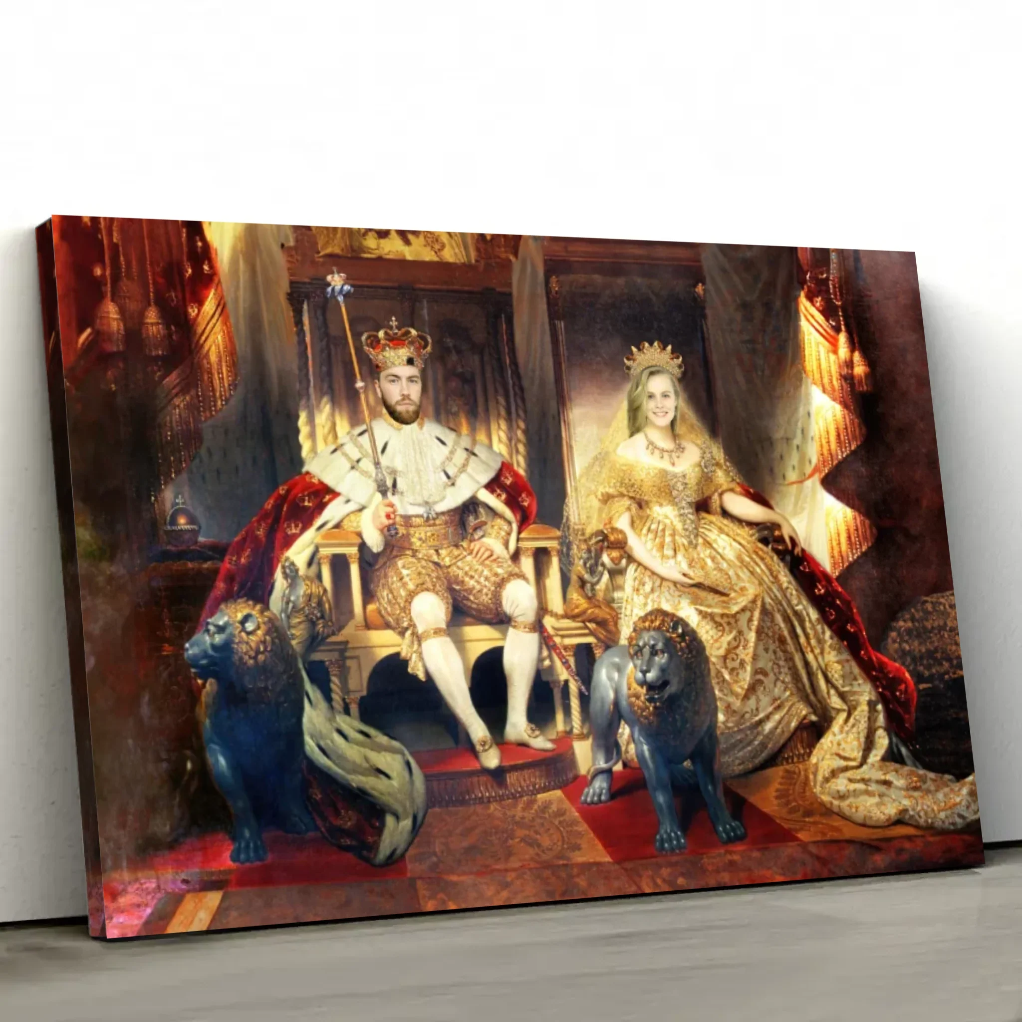Personalized Canvas – The King And Queen - Image 2