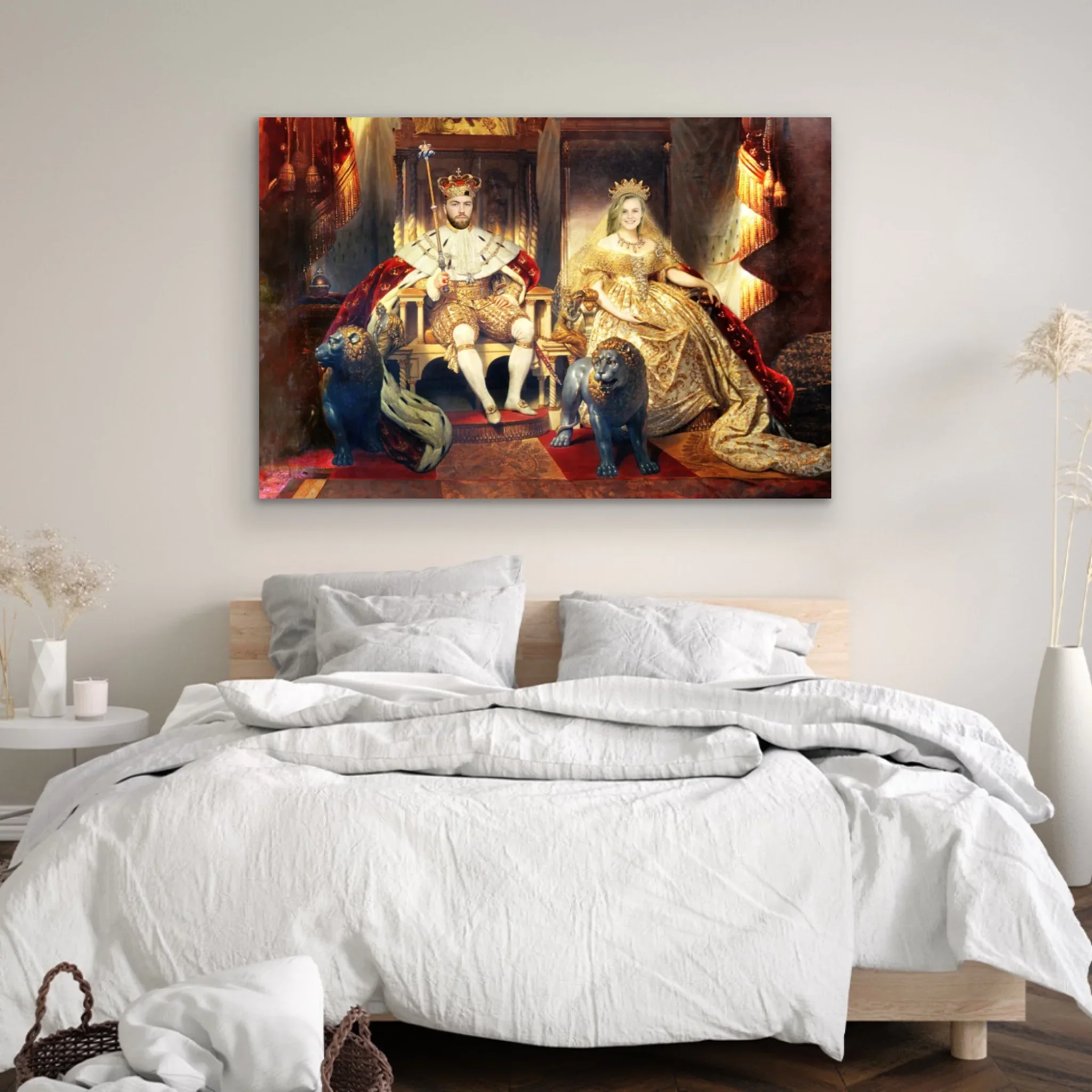 Personalized Canvas – The King And Queen - Image 3