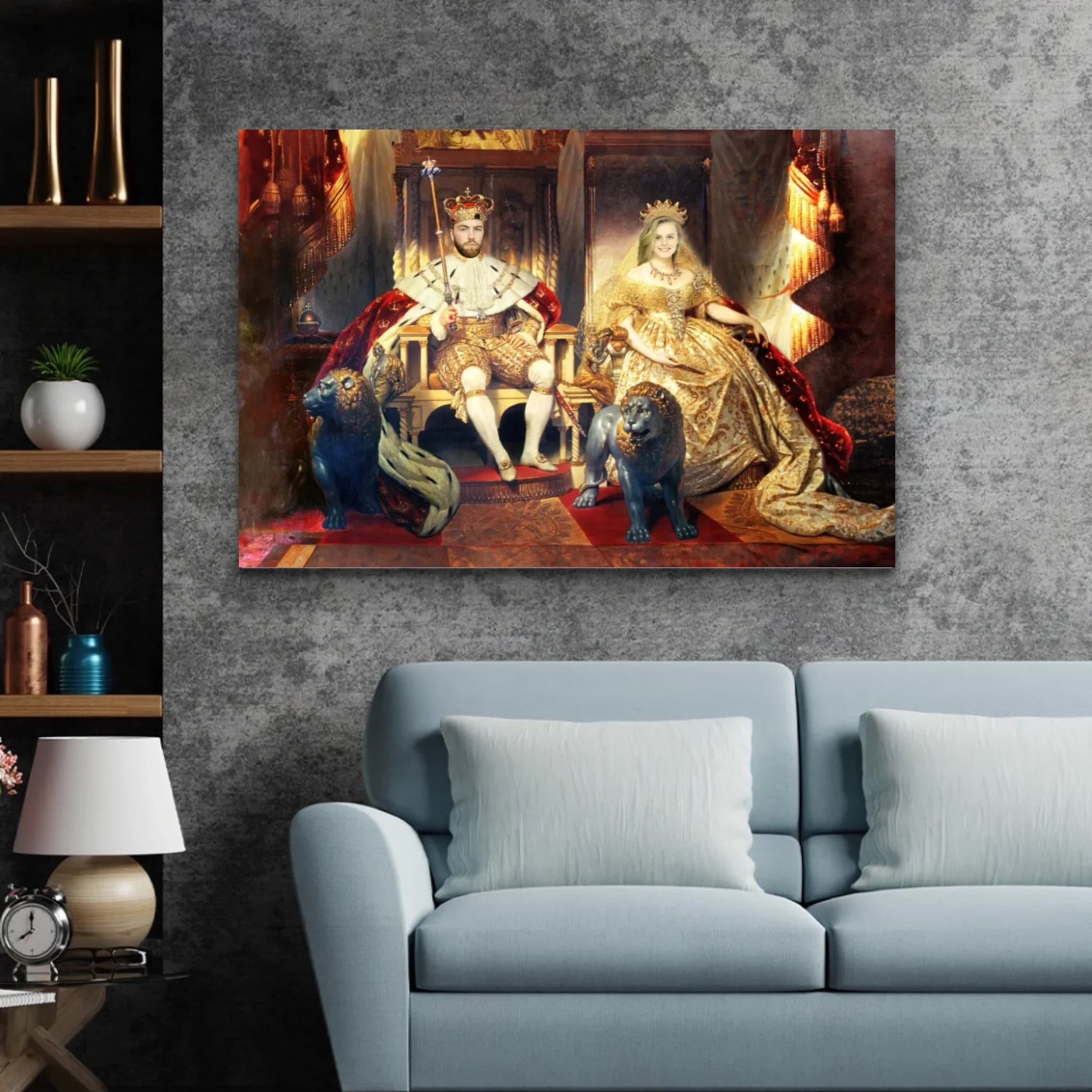 Personalized Canvas – The King And Queen - Image 4