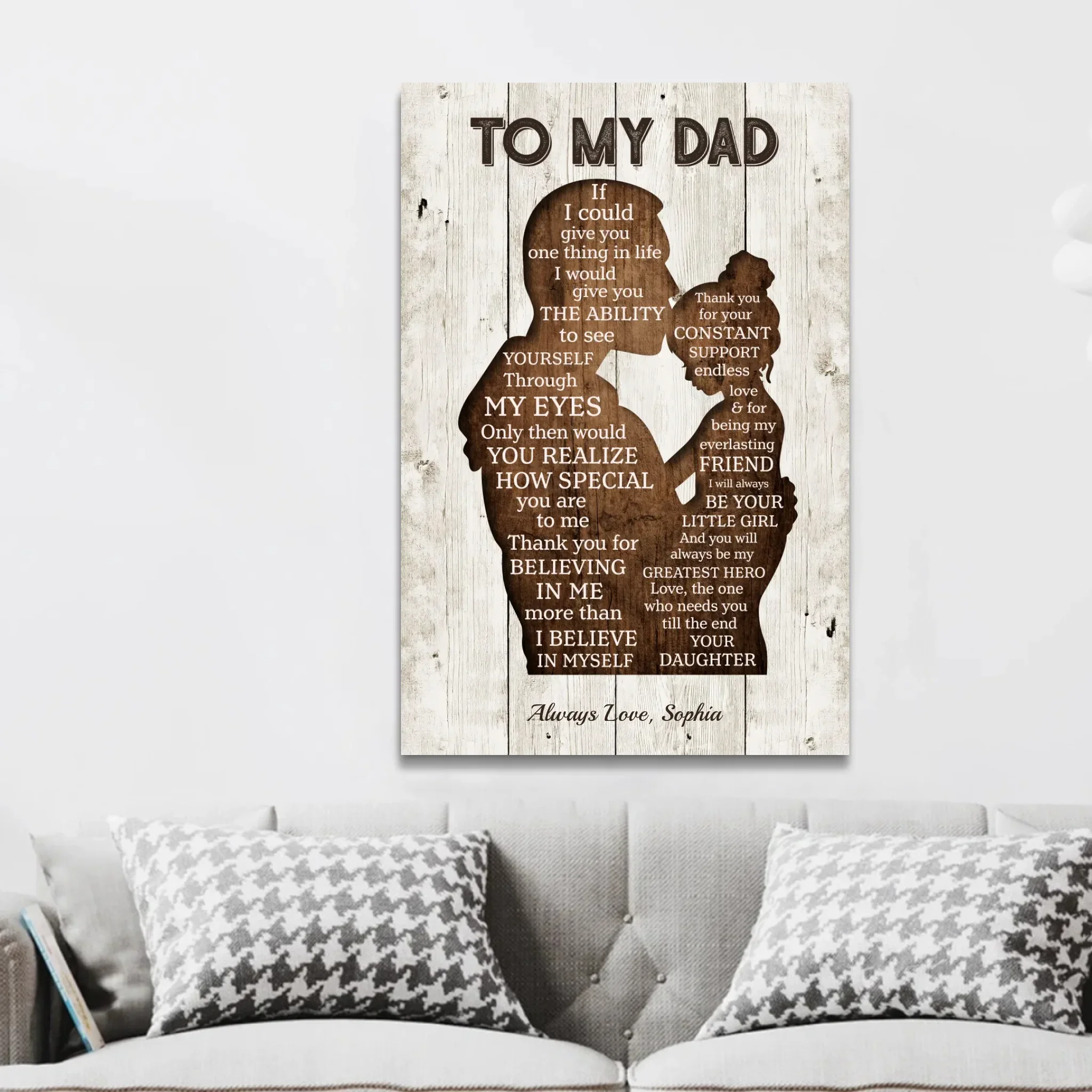 Personalized Canvas "To my Dad" - Image 3