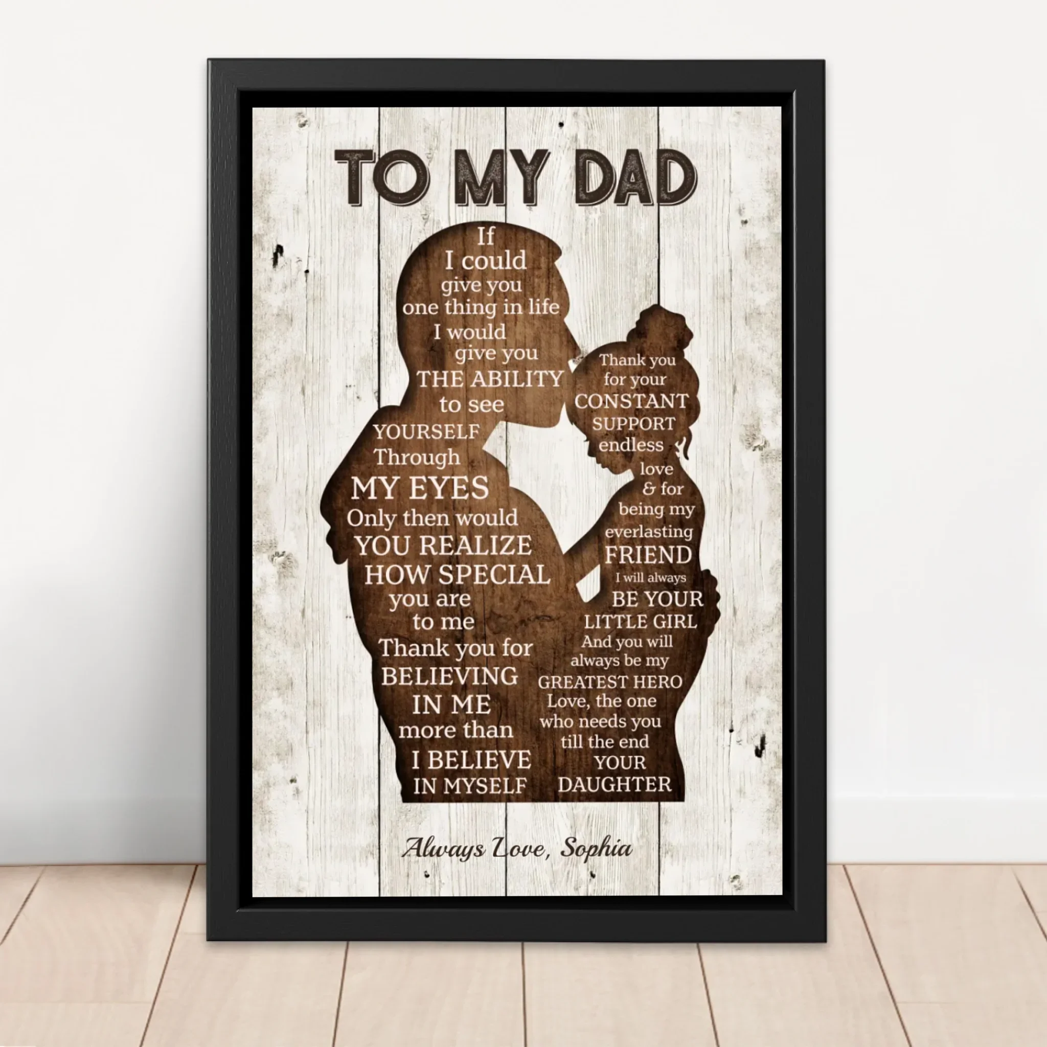 Personalized Canvas "To my Dad" - Image 4