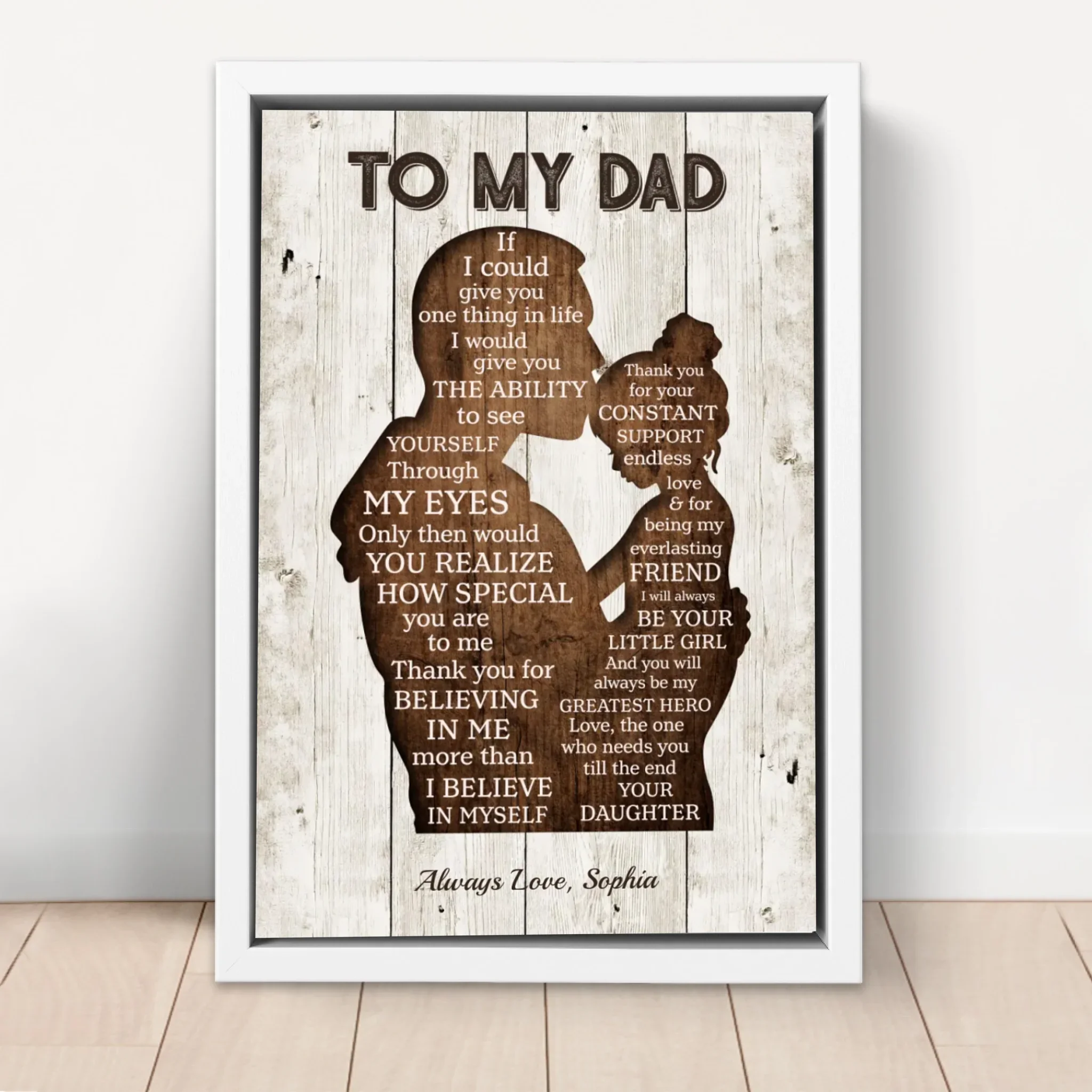 Personalized Canvas "To my Dad" - Image 6