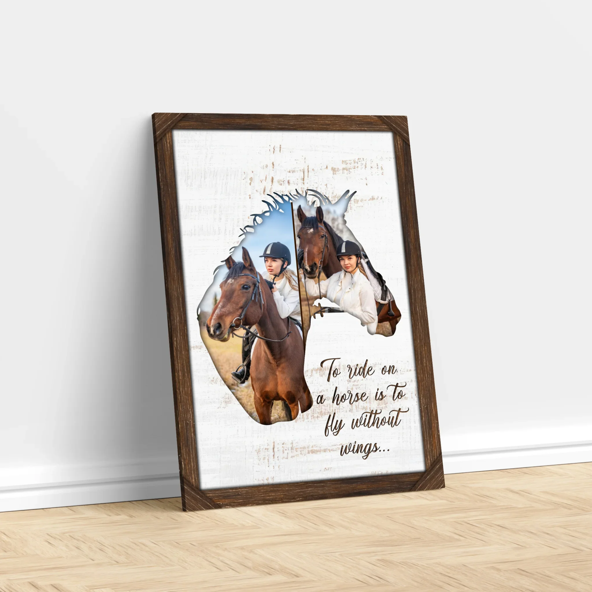 Personalized Canvas "To ride on a horse is to fly without wings" - Image 2