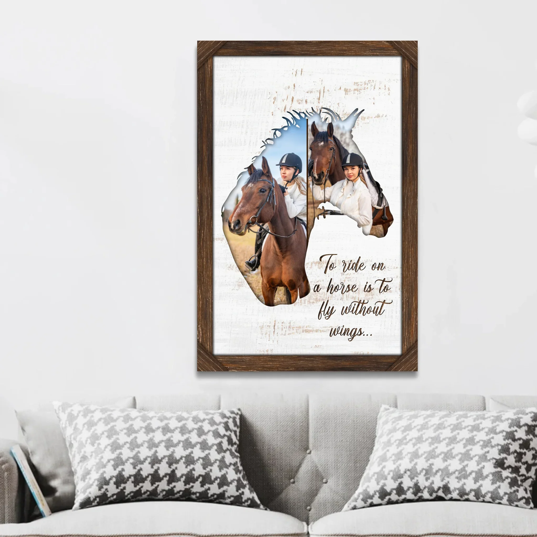 Personalized Canvas "To ride on a horse is to fly without wings" - Image 3