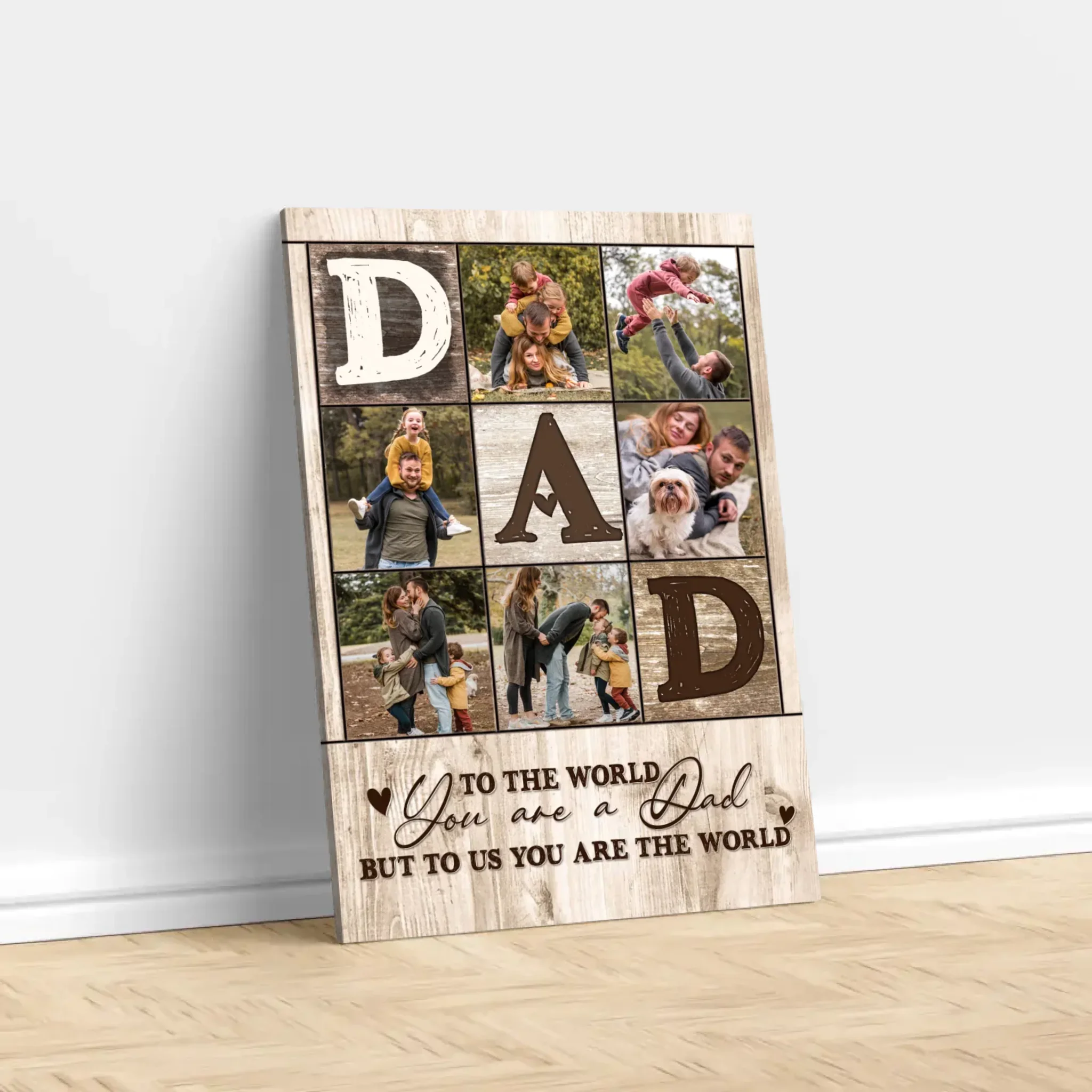 Personalized Canvas "To us you are the world" - Image 2
