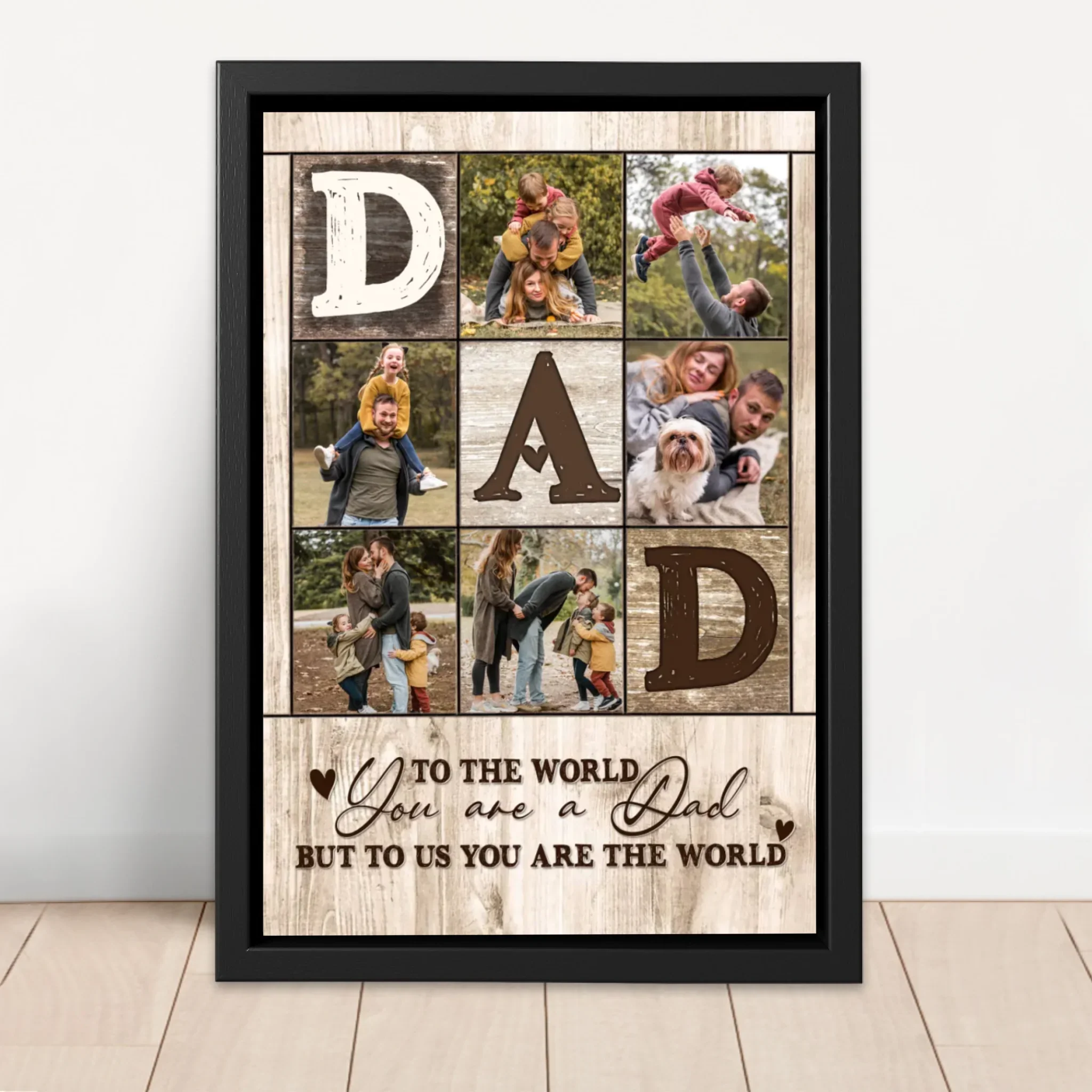 Personalized Canvas "To us you are the world" - Image 4