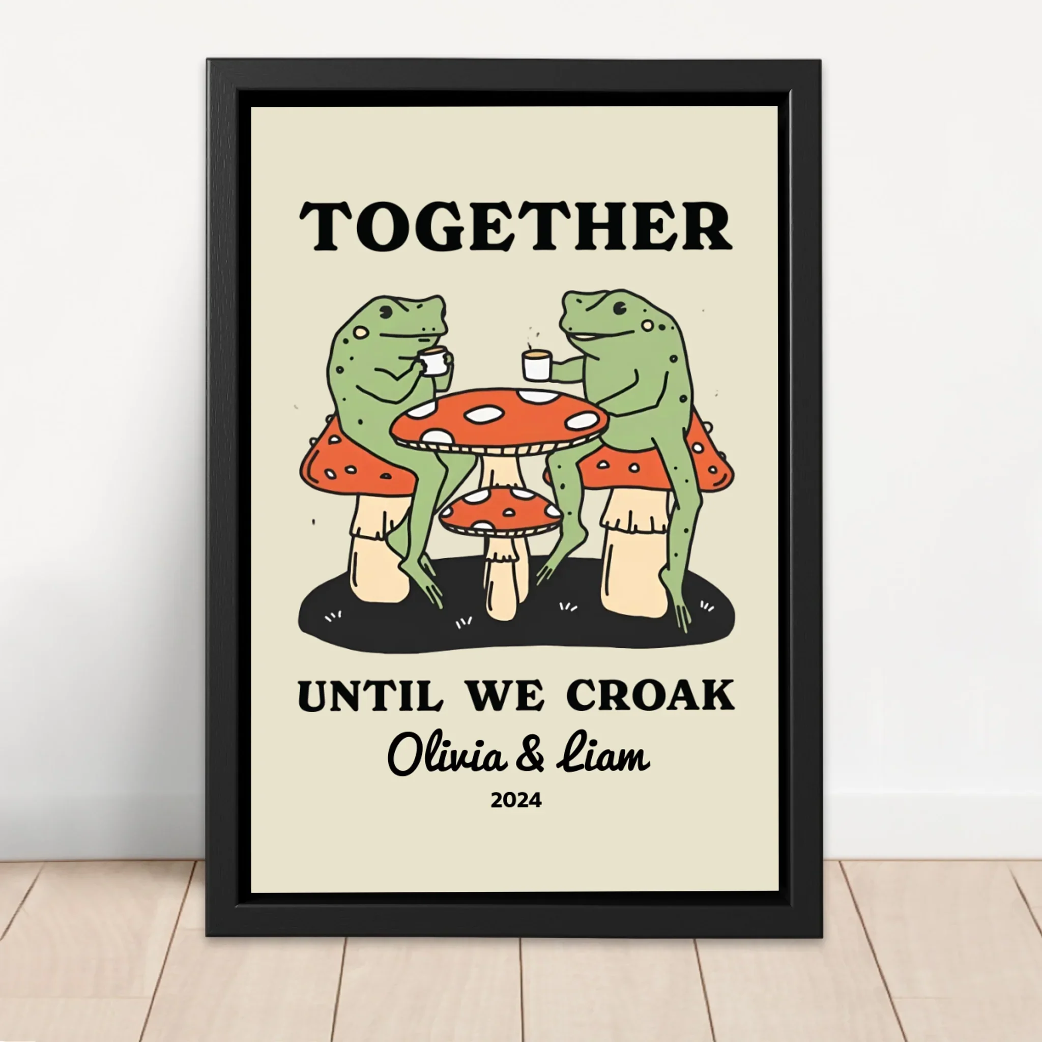 Personalized Canvas – Together Until We Croak - Image 4