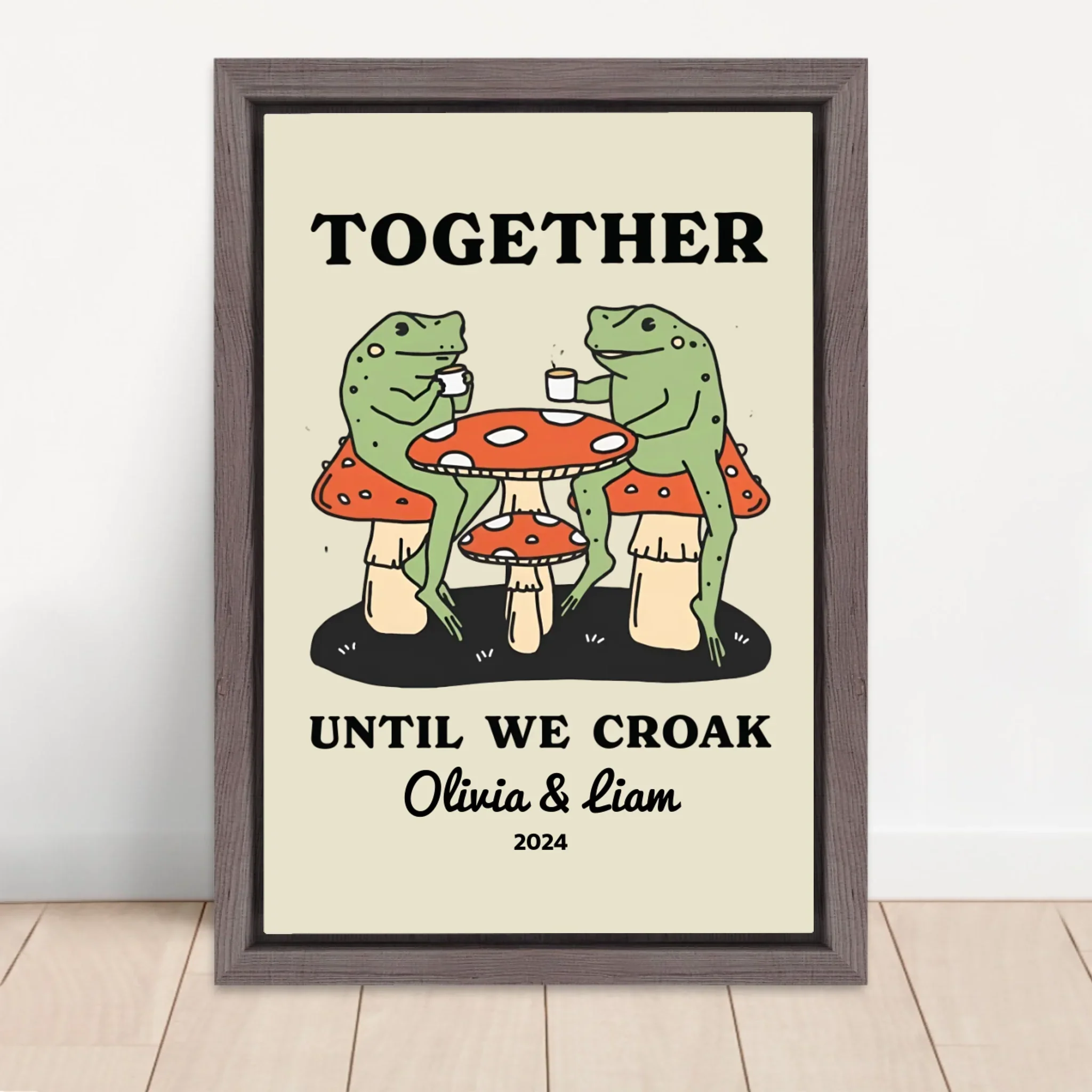 Personalized Canvas – Together Until We Croak - Image 5