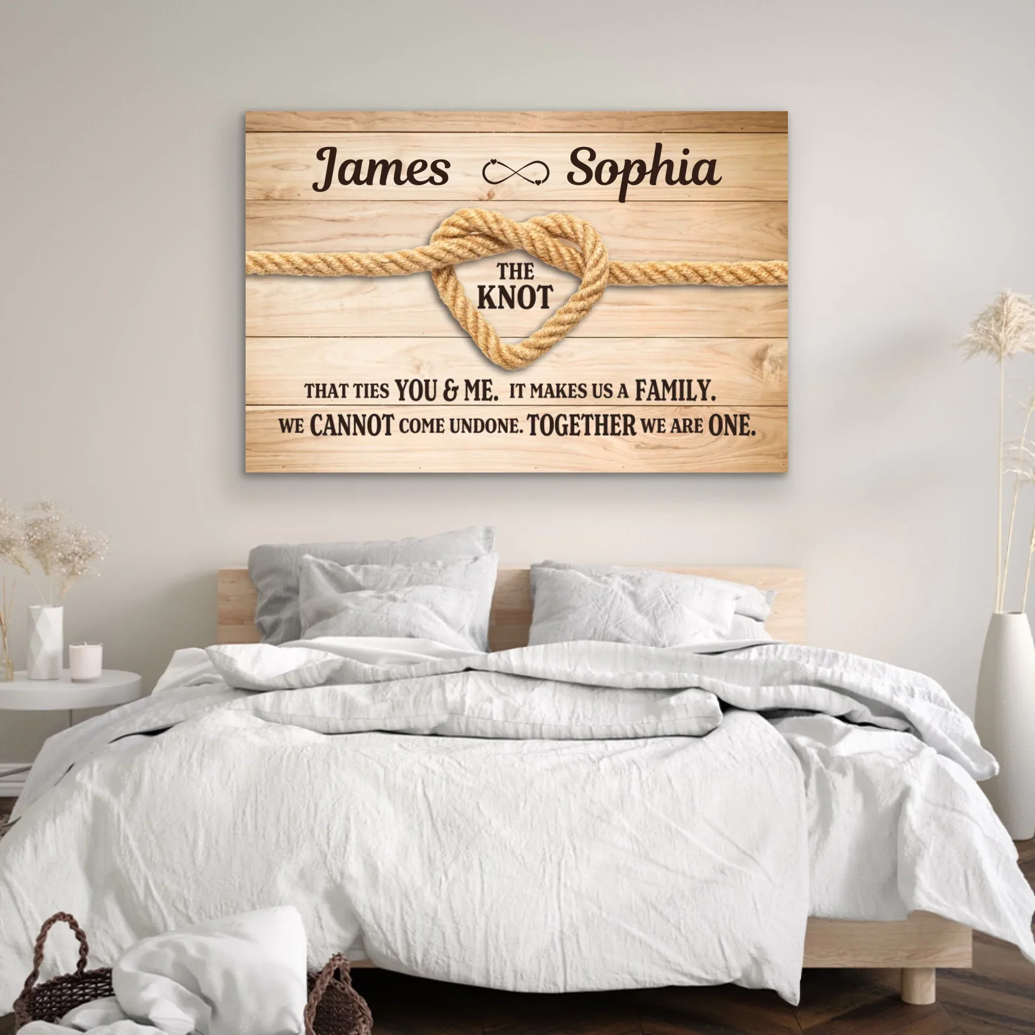 Personalized Canvas "True Lover's Knot" - Image 3