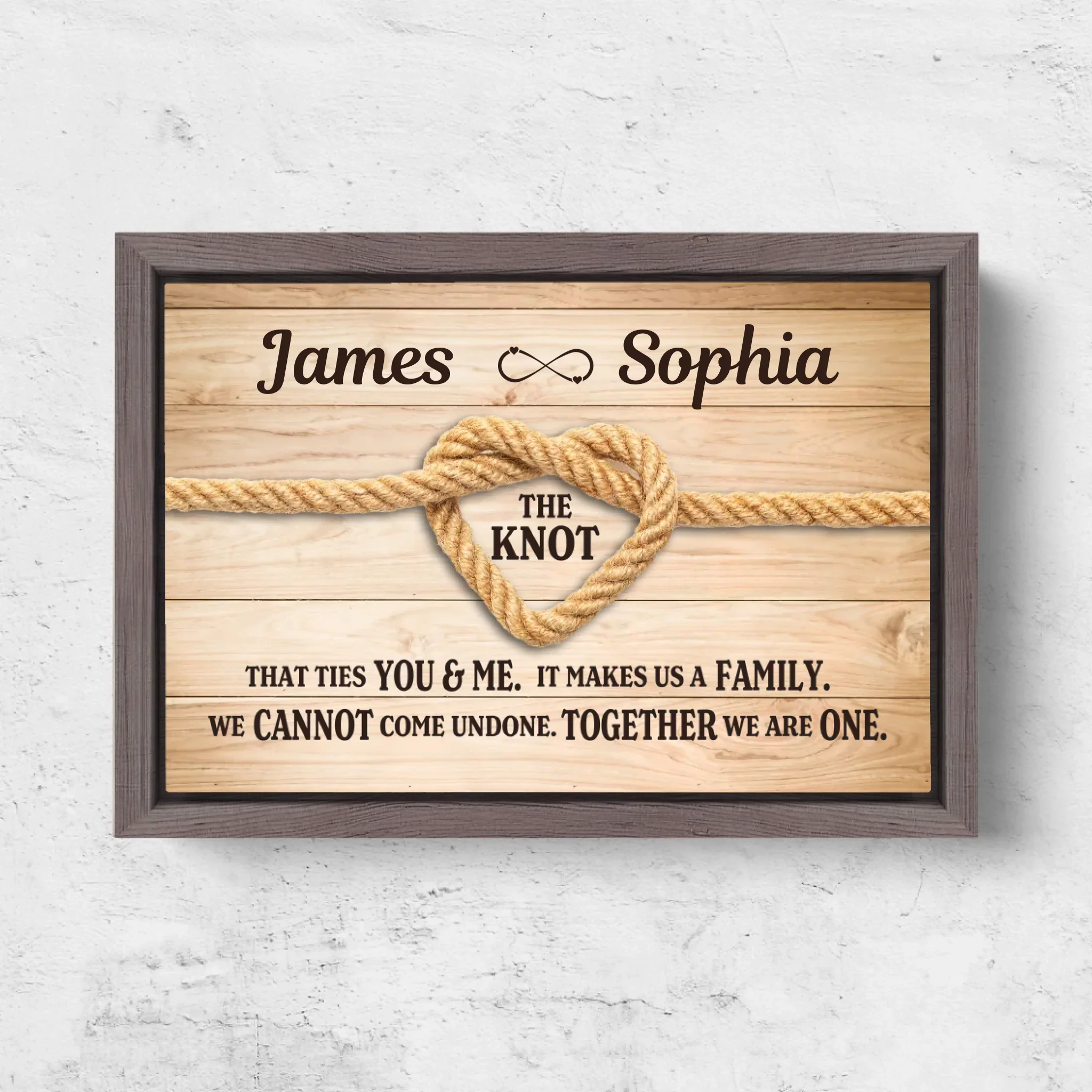 Personalized Canvas "True Lover's Knot" - Image 6