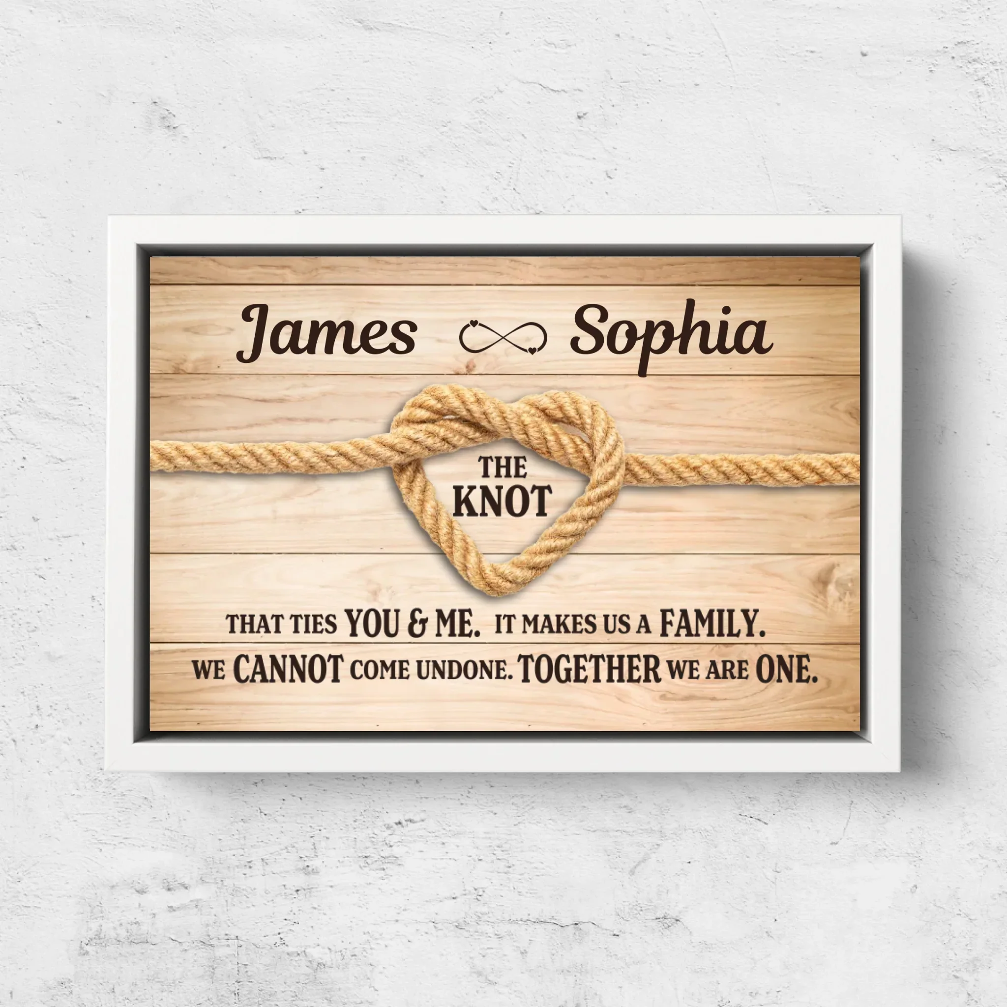Personalized Canvas "True Lover's Knot" - Image 7