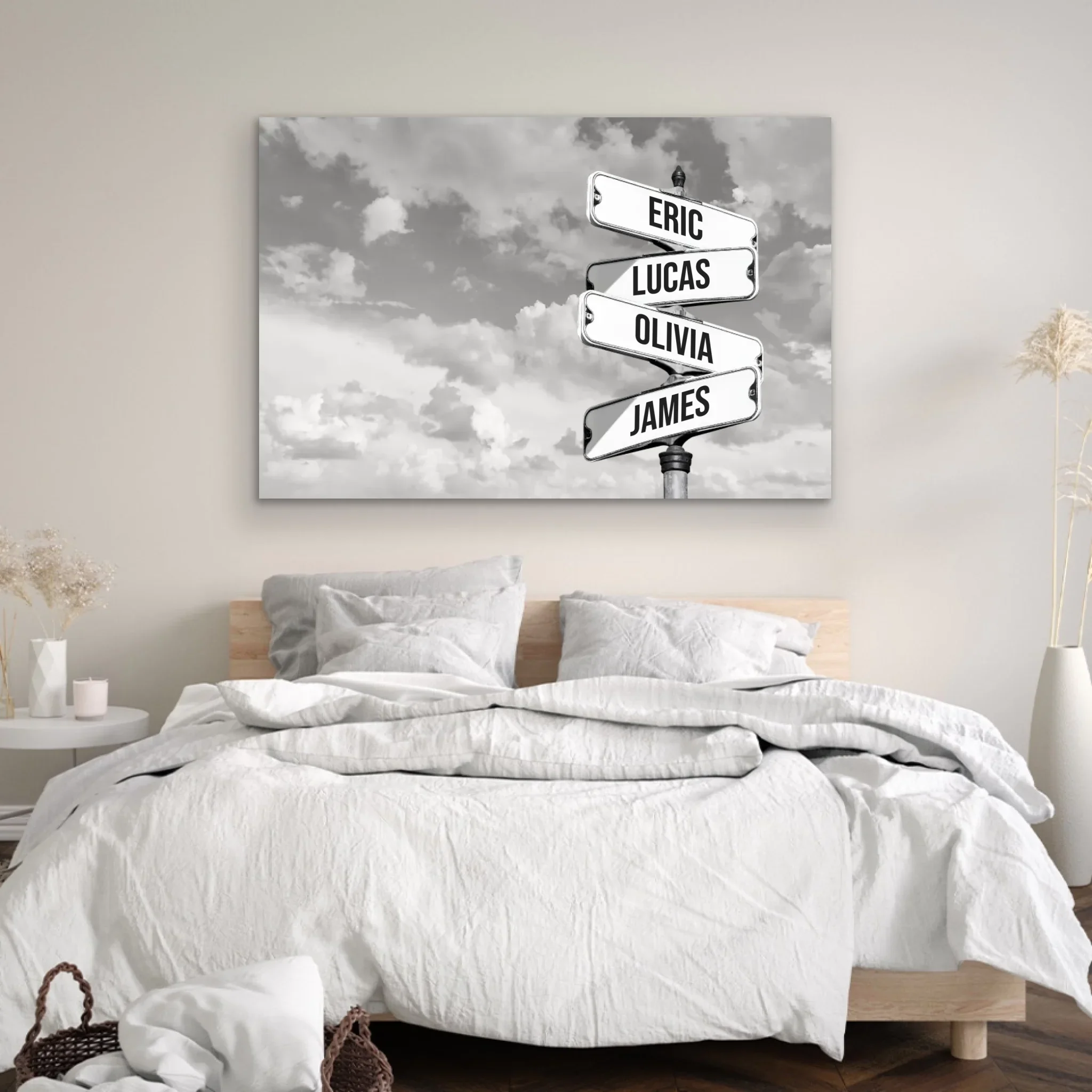 Personalized Canvas “Vintage street sign for families - Horizontal” - Image 3