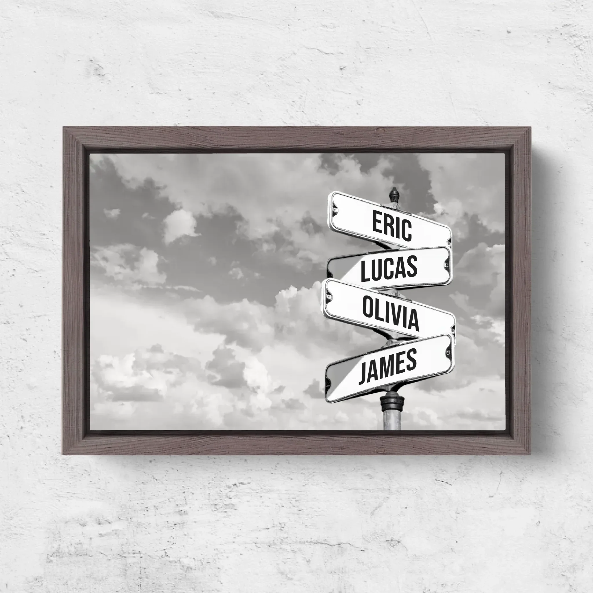 Personalized Canvas “Vintage street sign for families - Horizontal” - Image 6