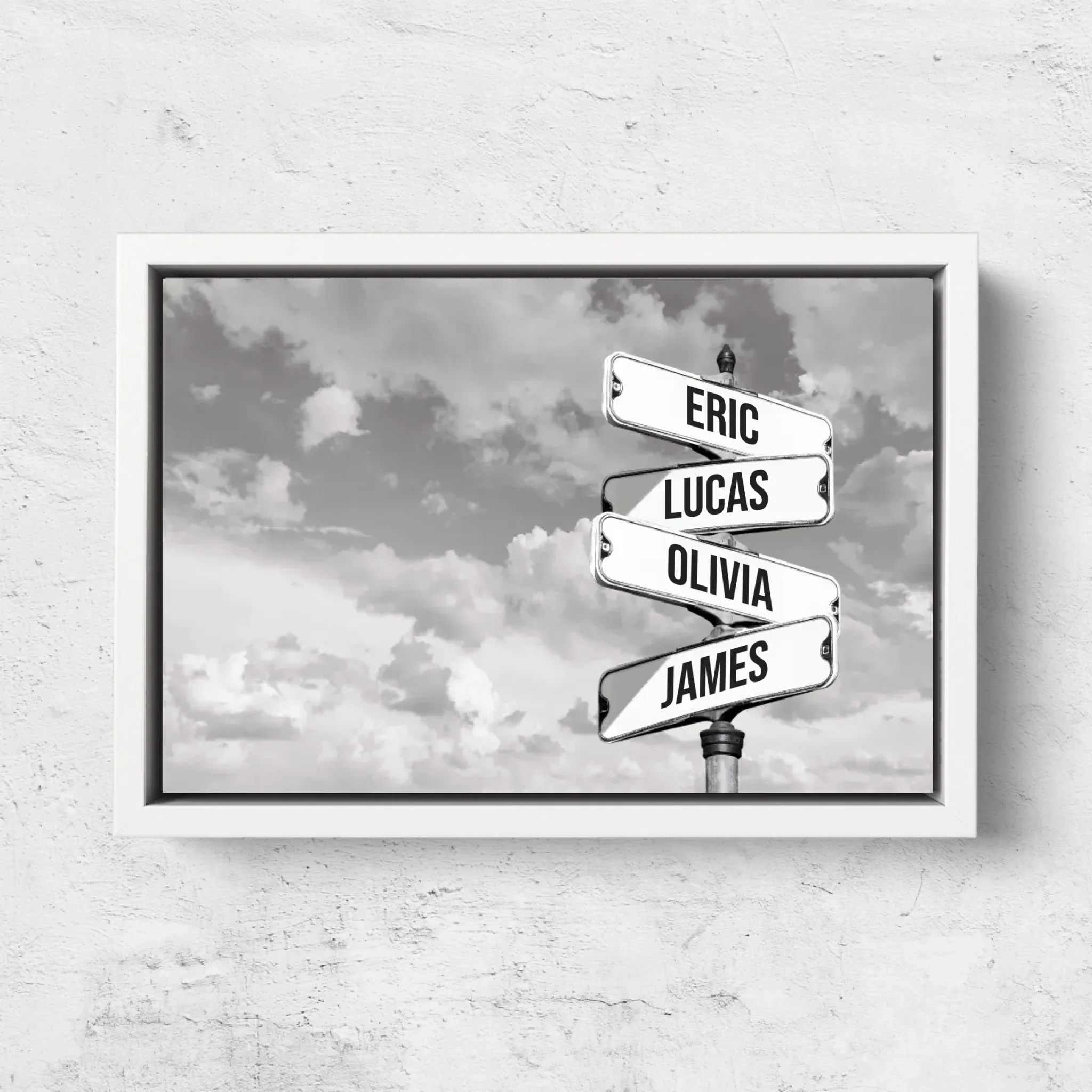 Personalized Canvas “Vintage street sign for families - Horizontal” - Image 7