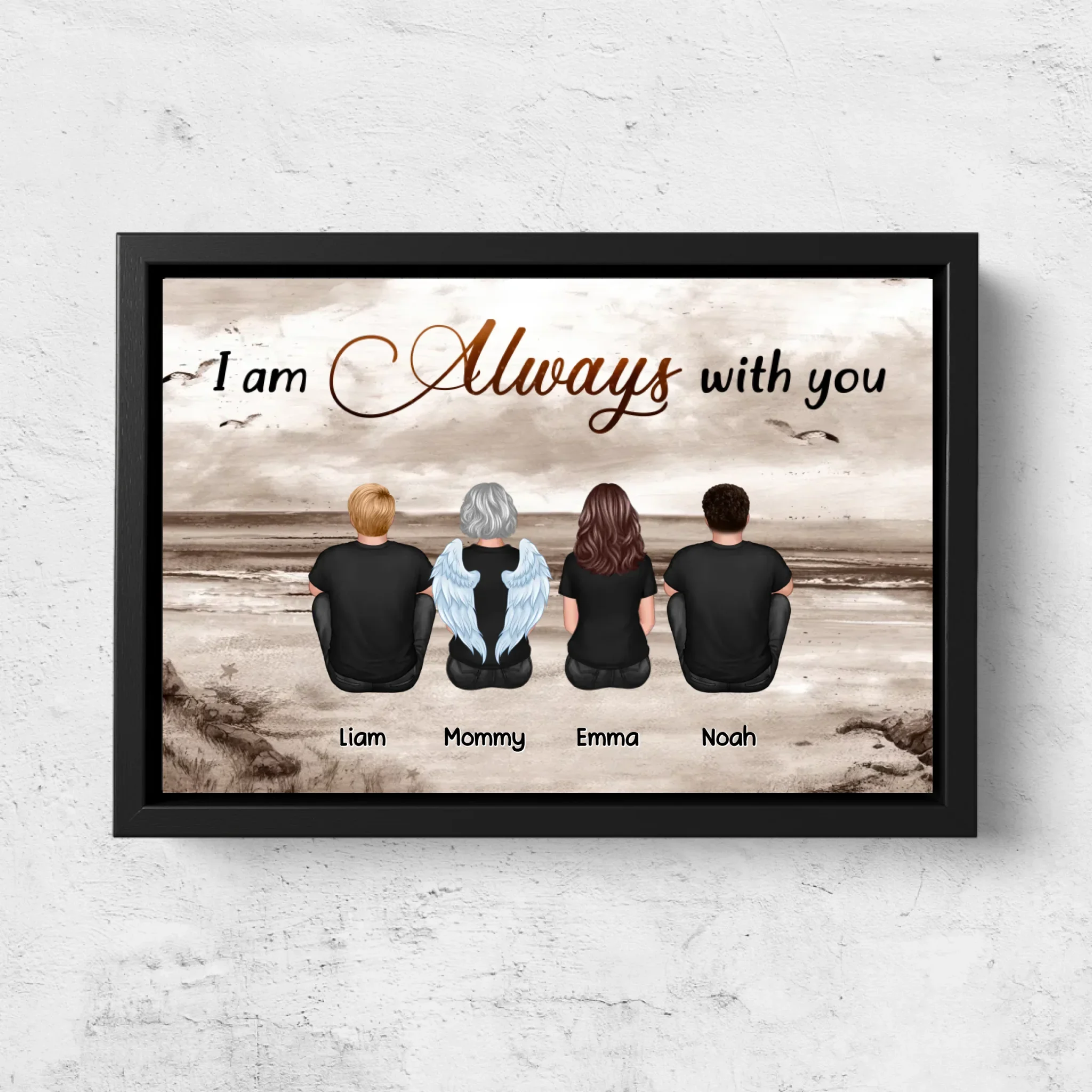 Personalized Canvas "We are always with you – lost family member" - Image 5