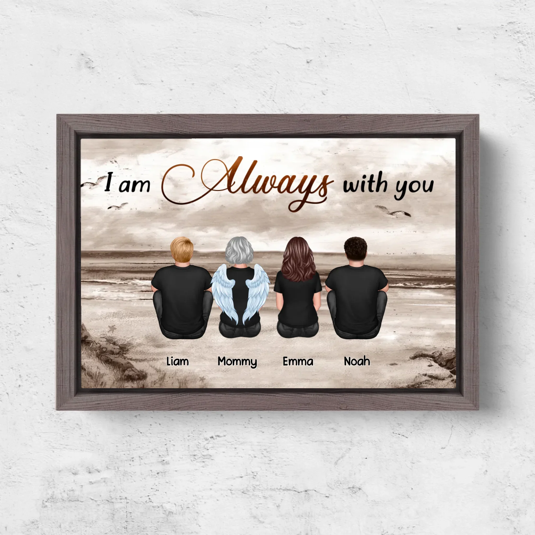 Personalized Canvas "We are always with you – lost family member" - Image 6