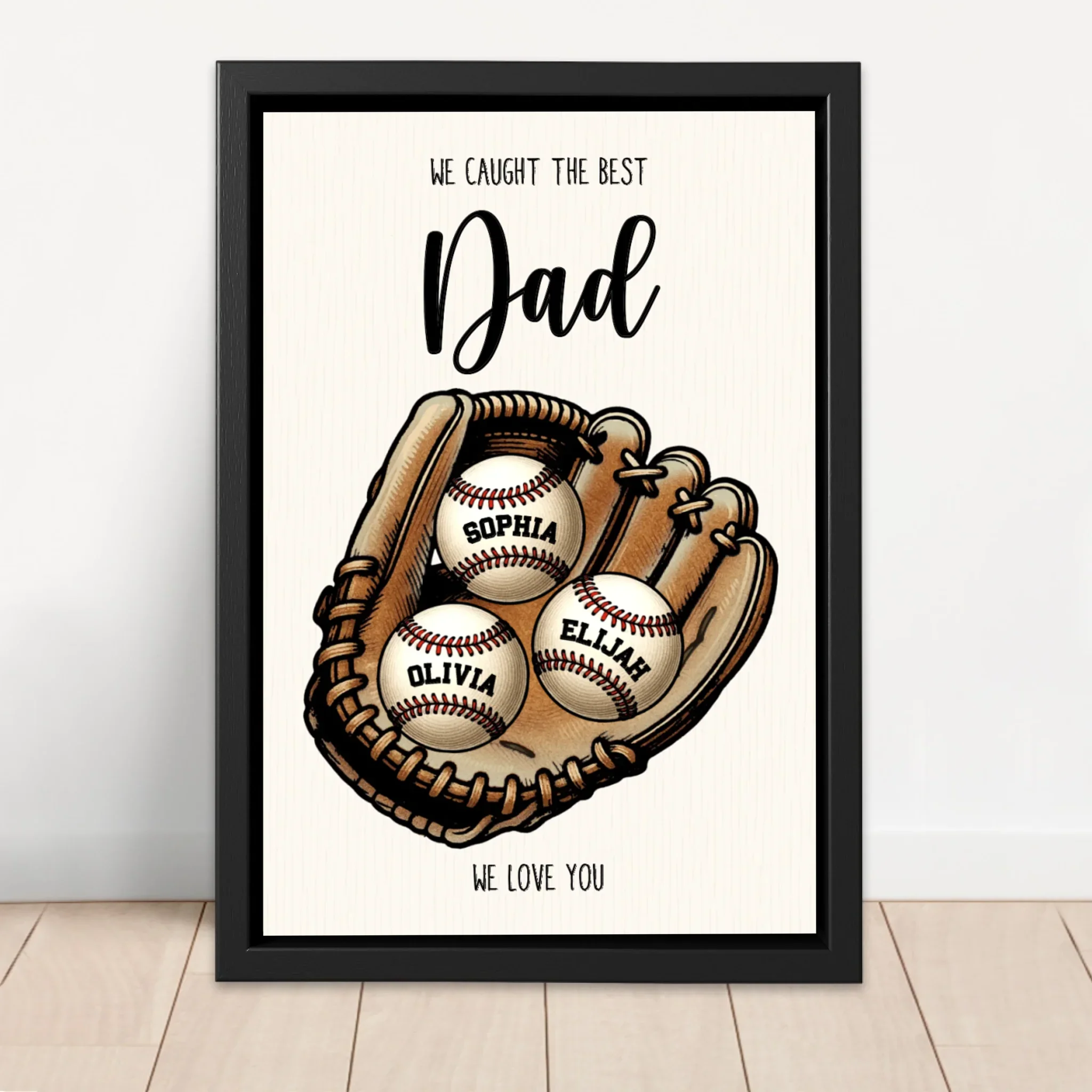 Personalized Canvas "We caught the best Dad or Mom" - Image 4