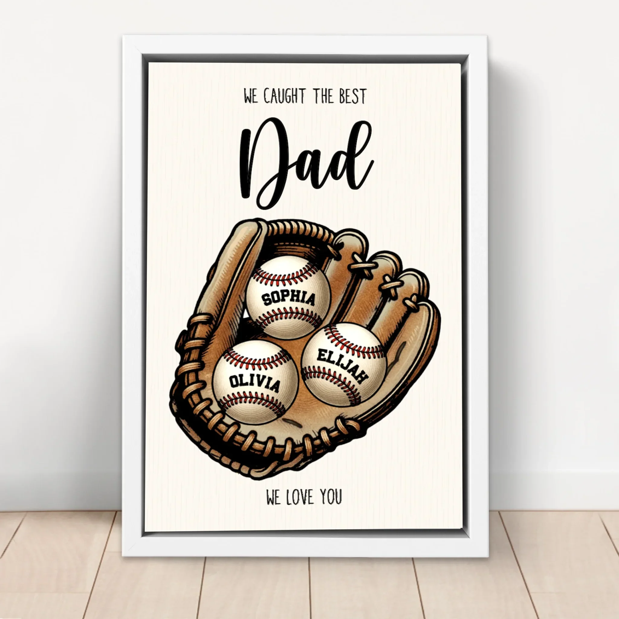 Personalized Canvas "We caught the best Dad or Mom" - Image 6
