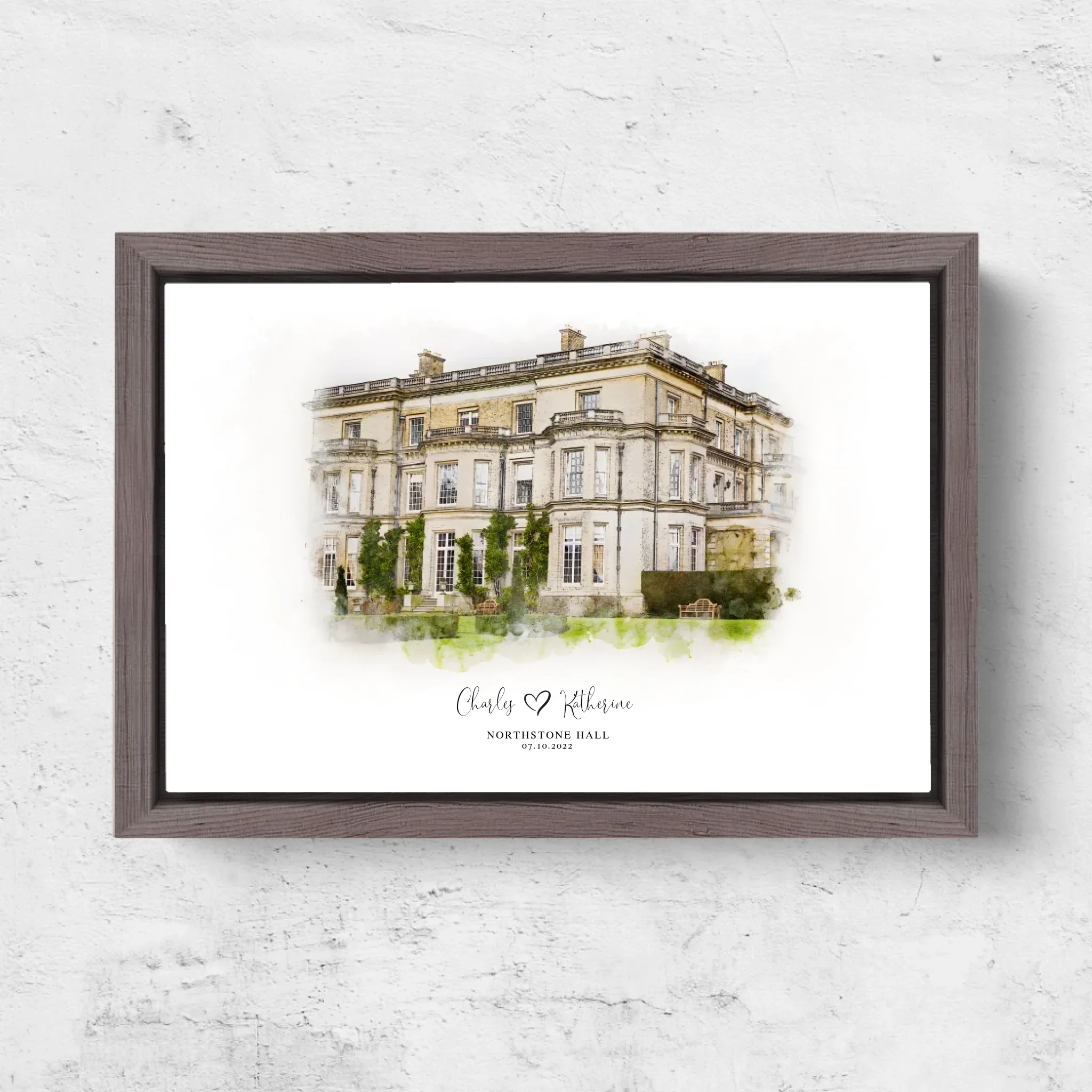 Personalized Canvas – Wedding Venue Sketch - Image 6