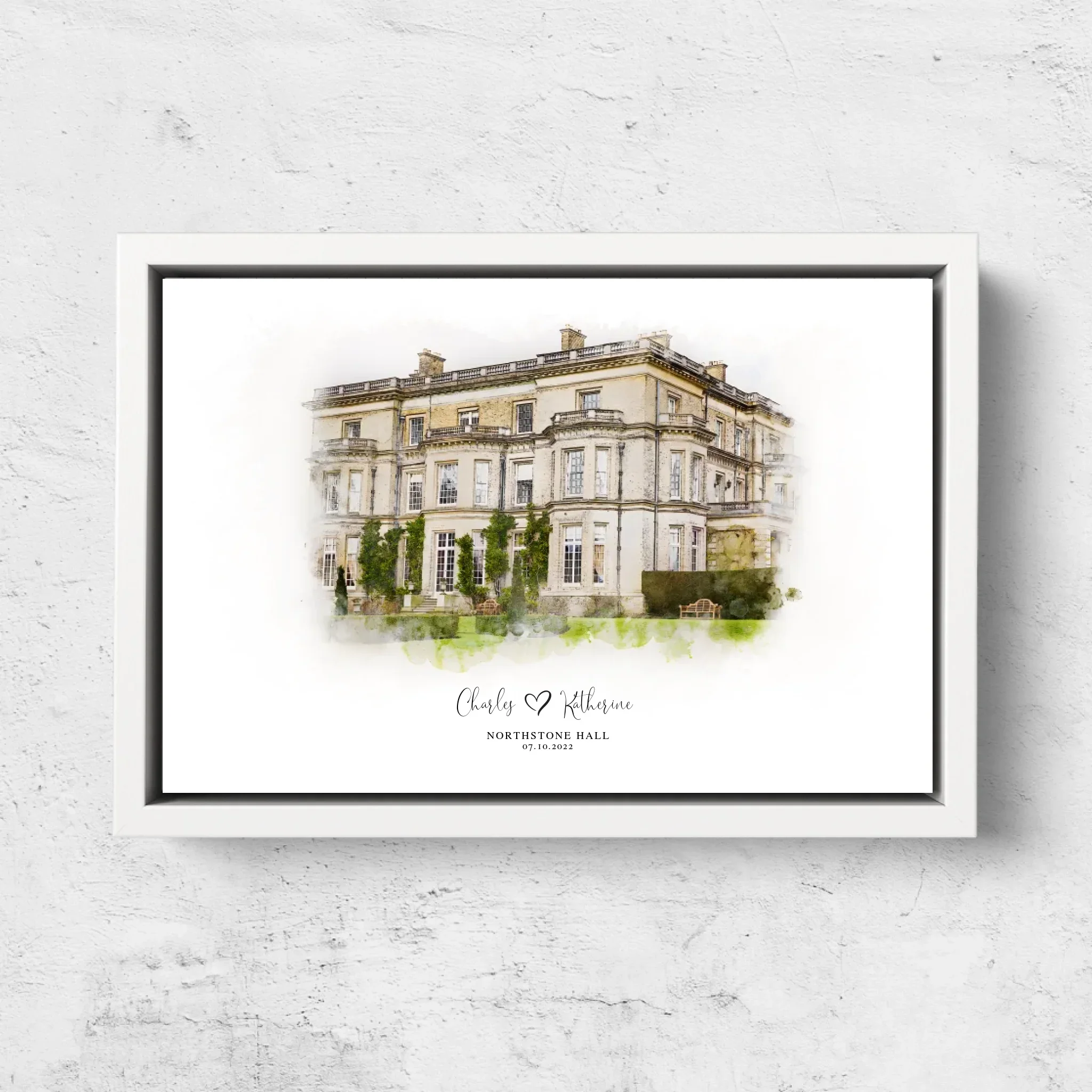 Personalized Canvas – Wedding Venue Sketch - Image 7