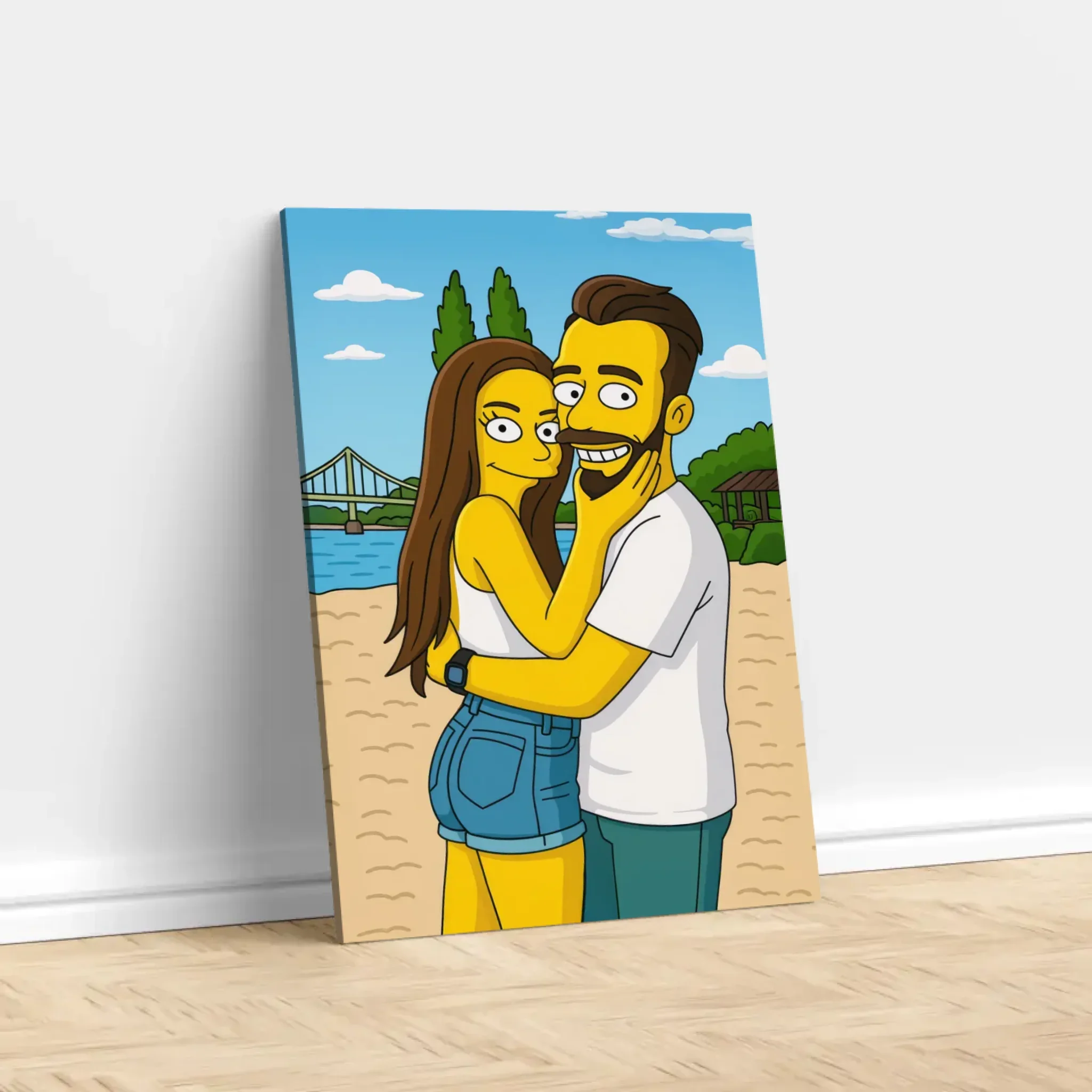 Personalized Canvas – Yellow Cartoon Style - Image 2