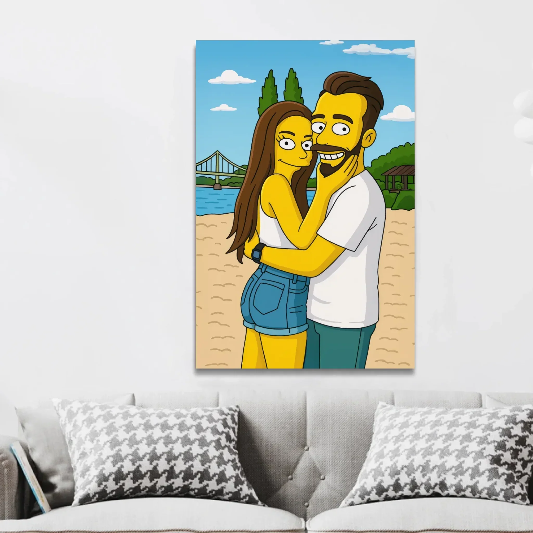 Personalized Canvas – Yellow Cartoon Style - Image 3