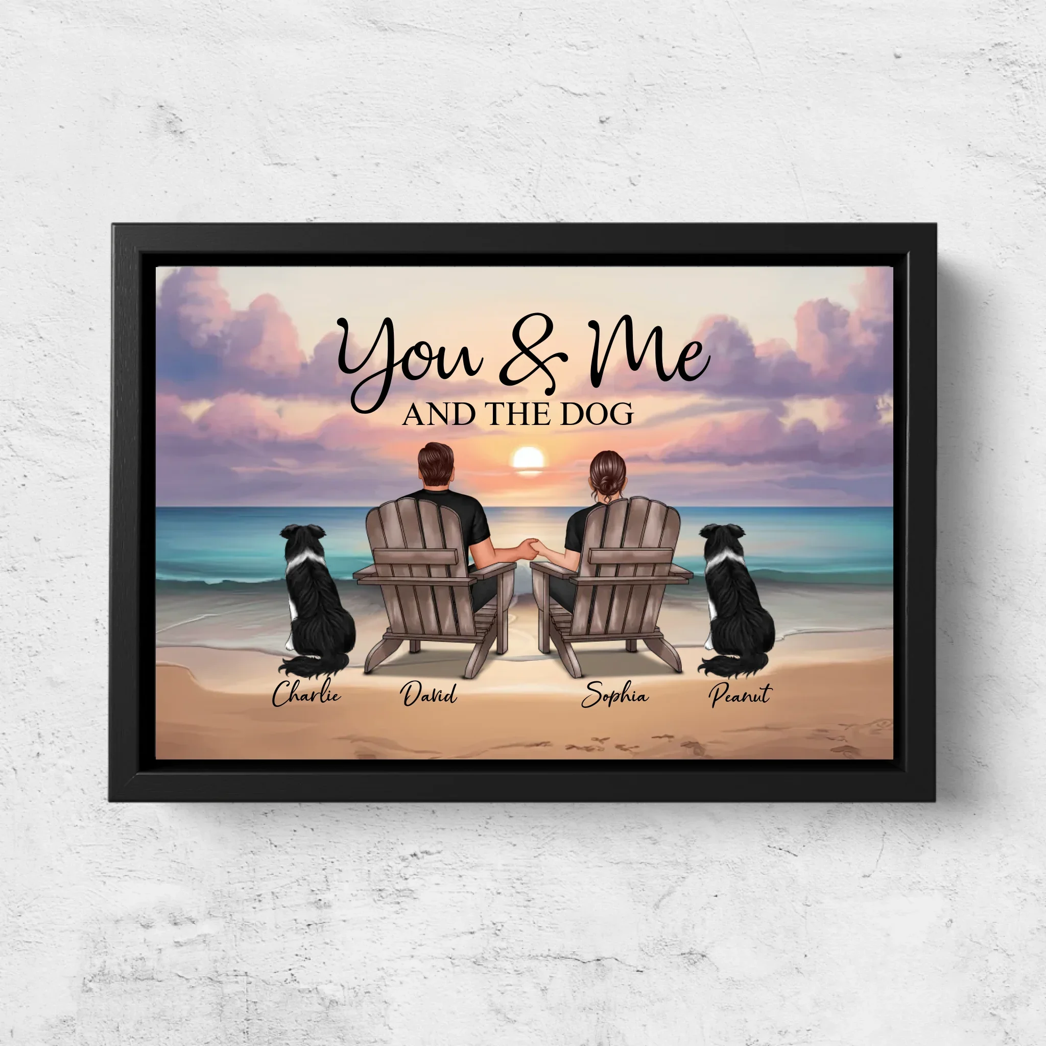 Personalized Canvas “You and me and our pet” - Image 6