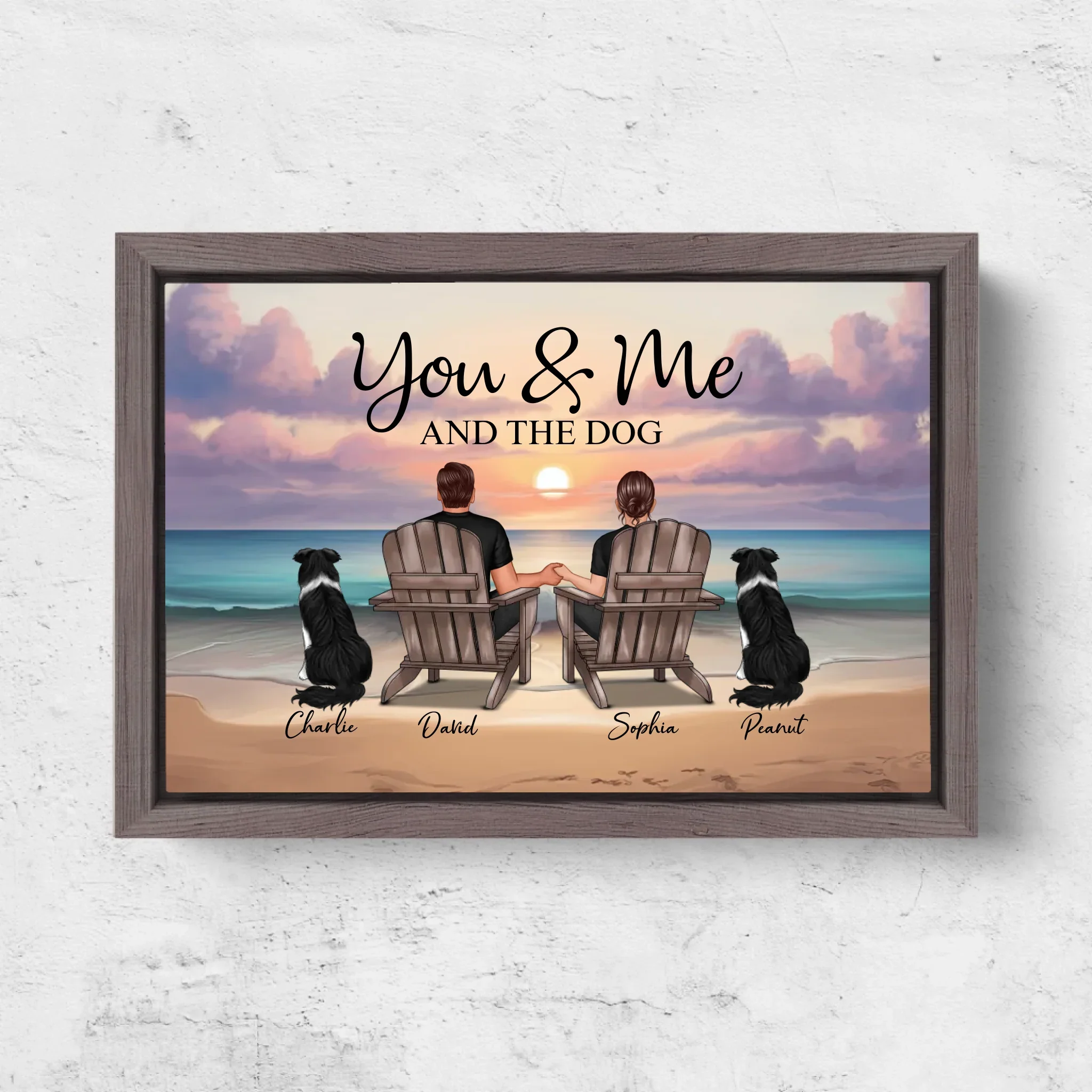 Personalized Canvas “You and me and our pet” - Image 7