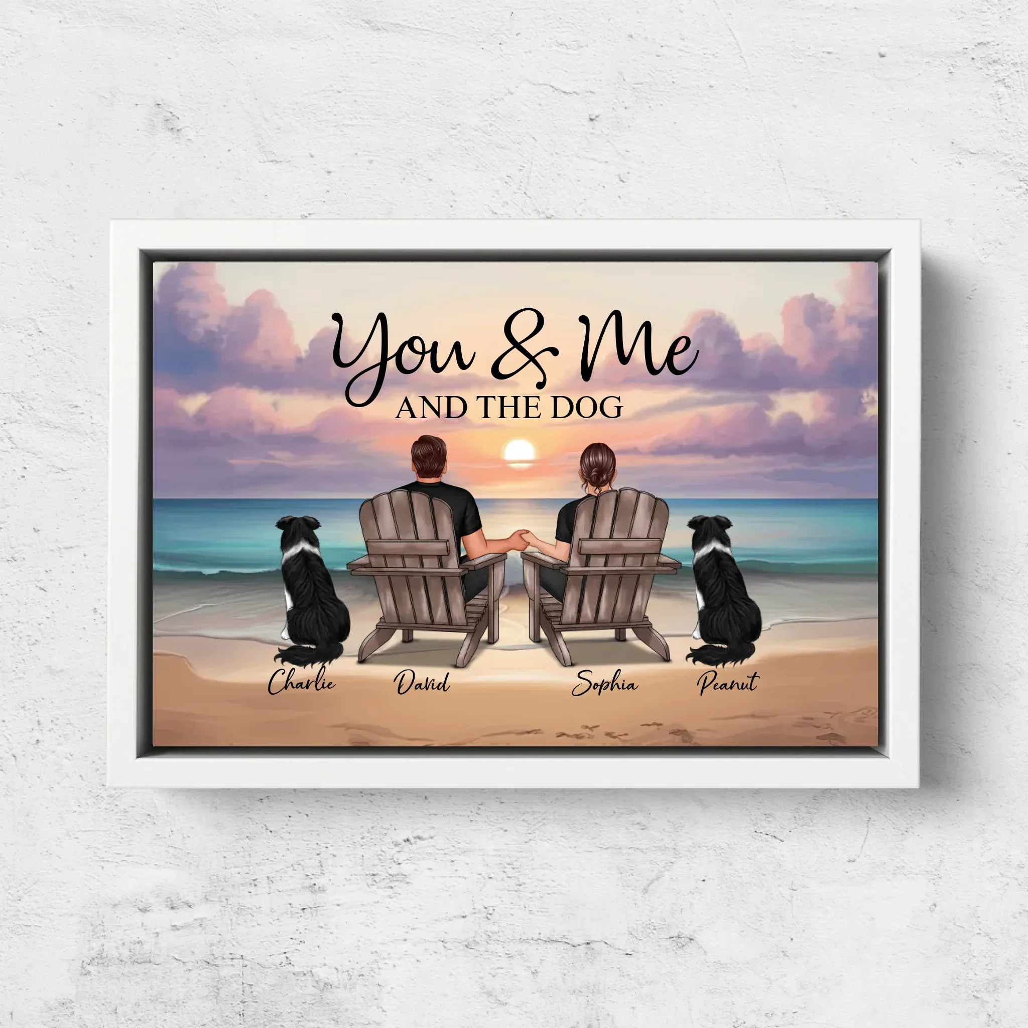 Personalized Canvas “You and me and our pet” - Image 8