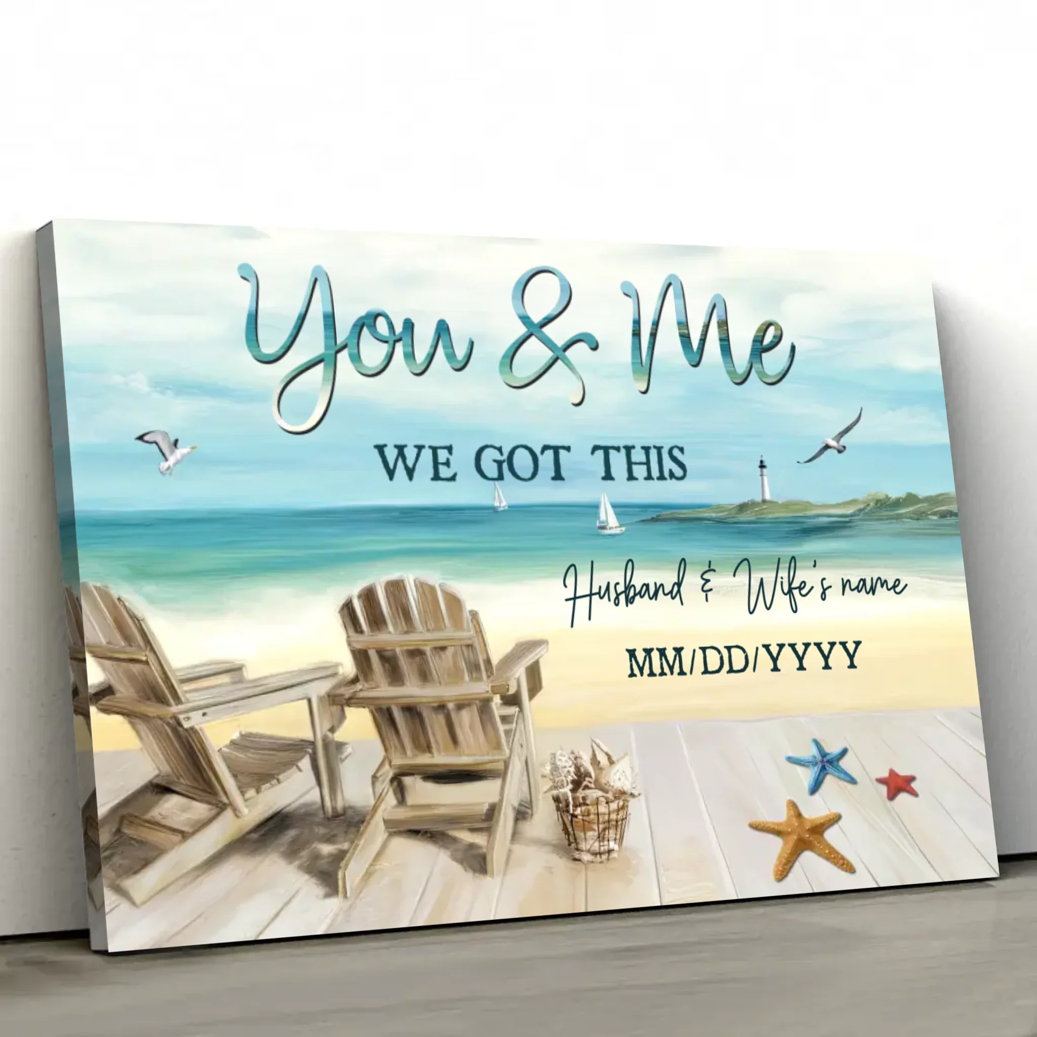Personalized Canvas "You and me, we got this together" - Image 2