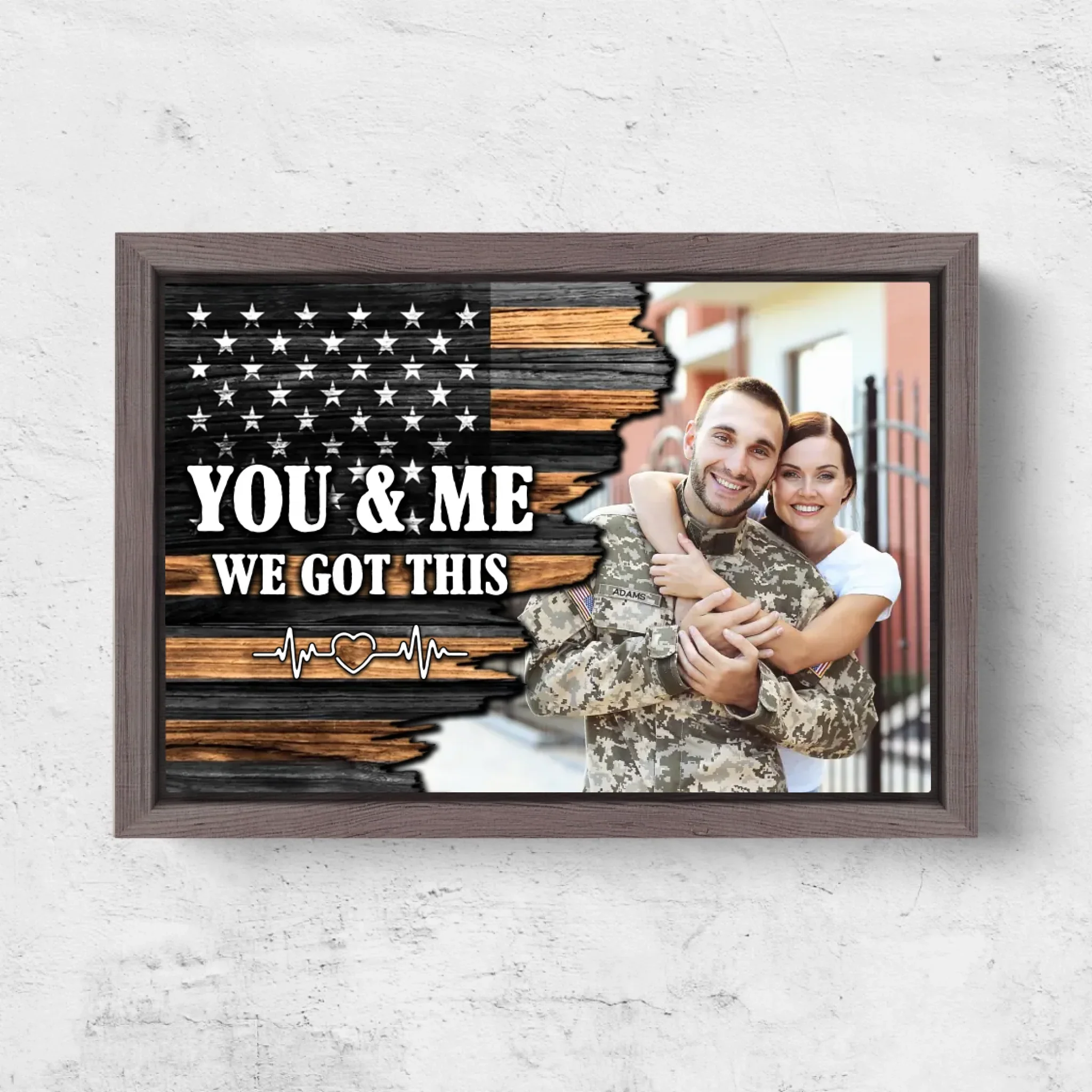 Personalized Canvas "You and me we got this - USA Flag" - Image 6