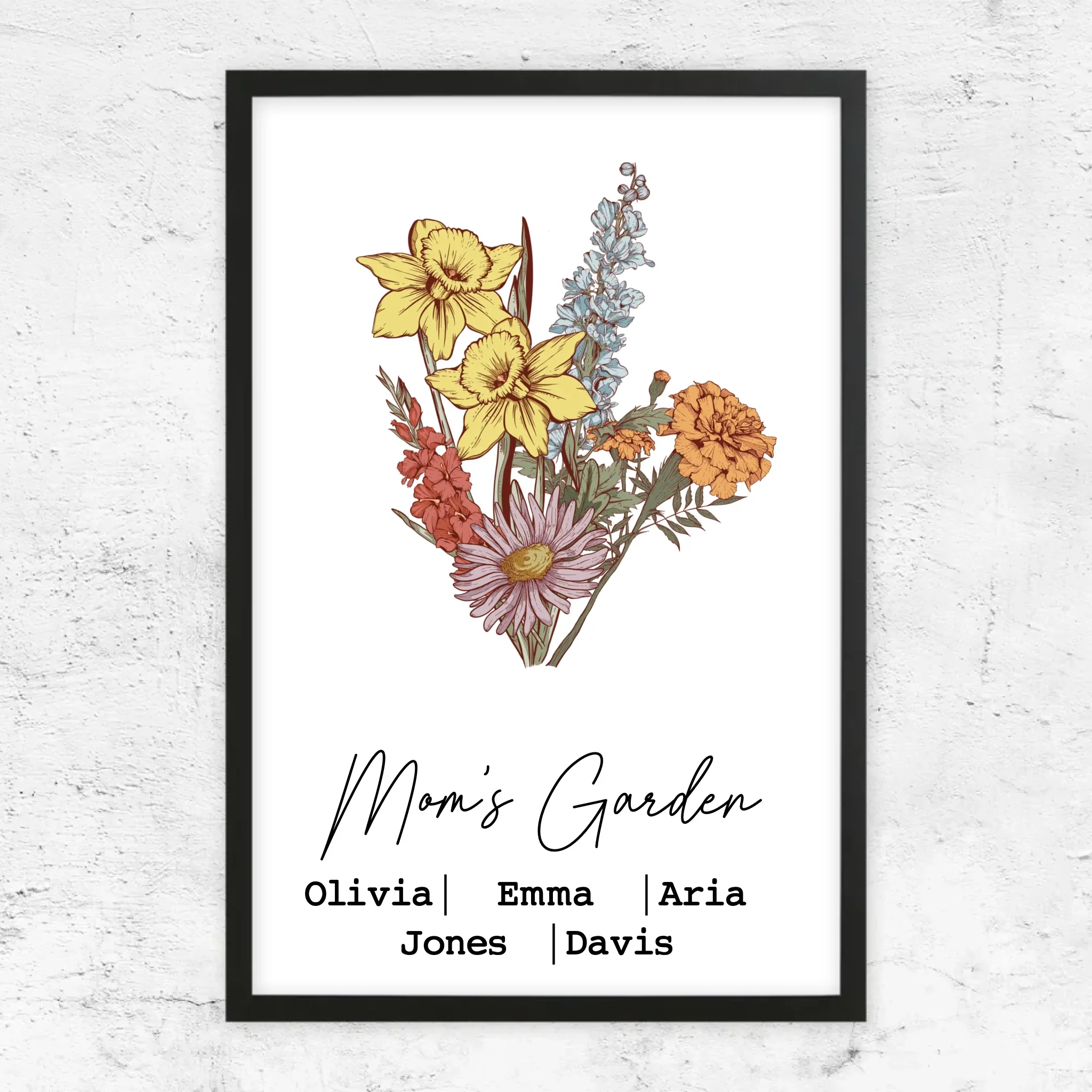 Personalized Poster "Bouquet of birth flowers" - Image 7