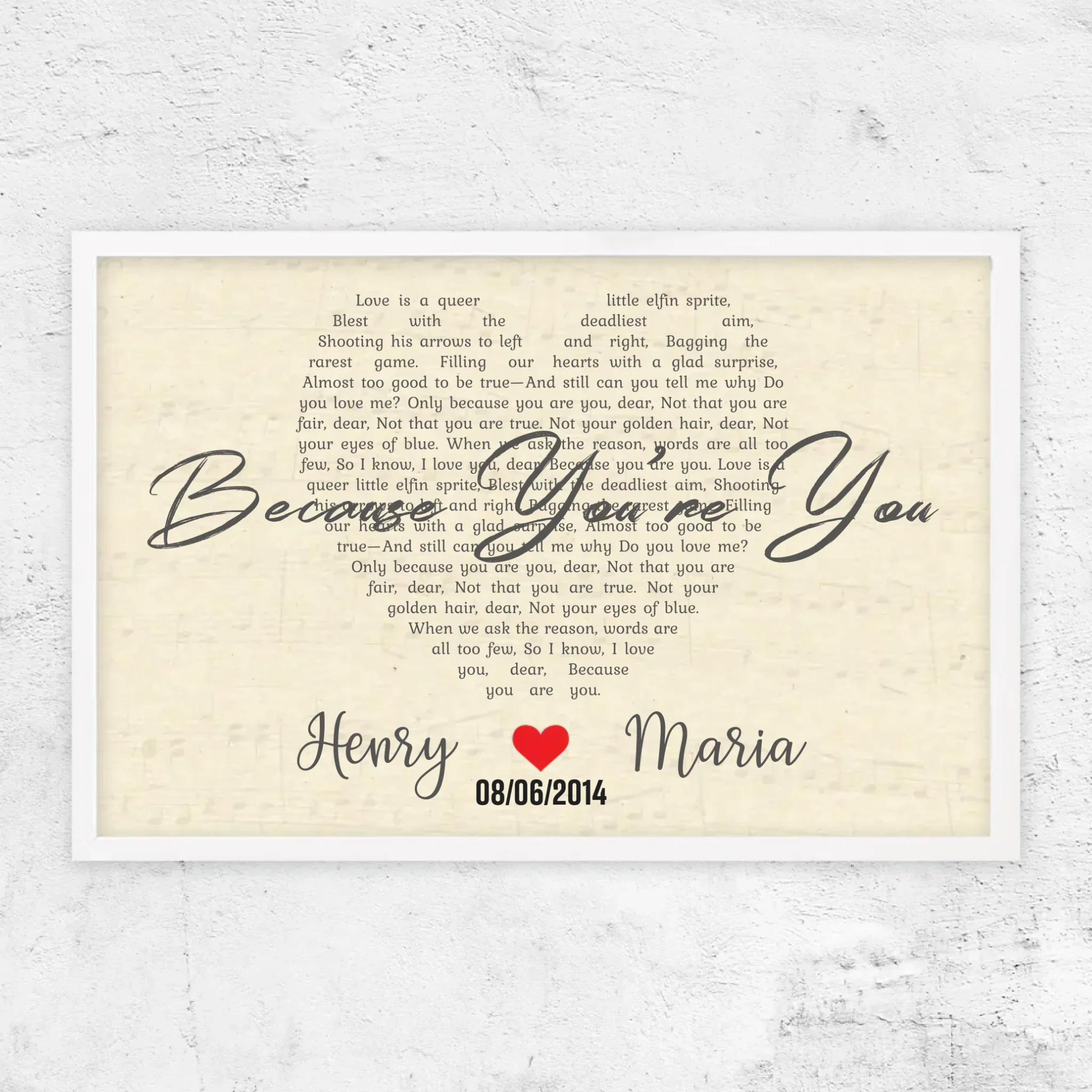 Personalized Poster – Custom Heart-Shaped Song - Image 11