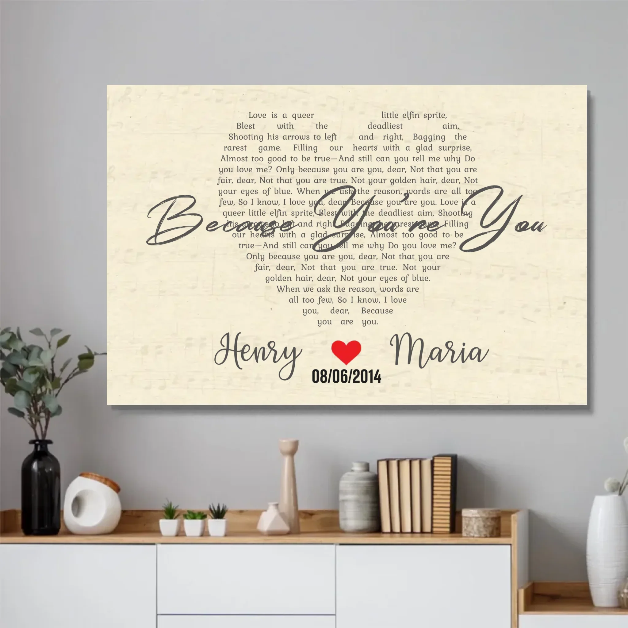 Personalized Poster – Custom Heart-Shaped Song - Image 2