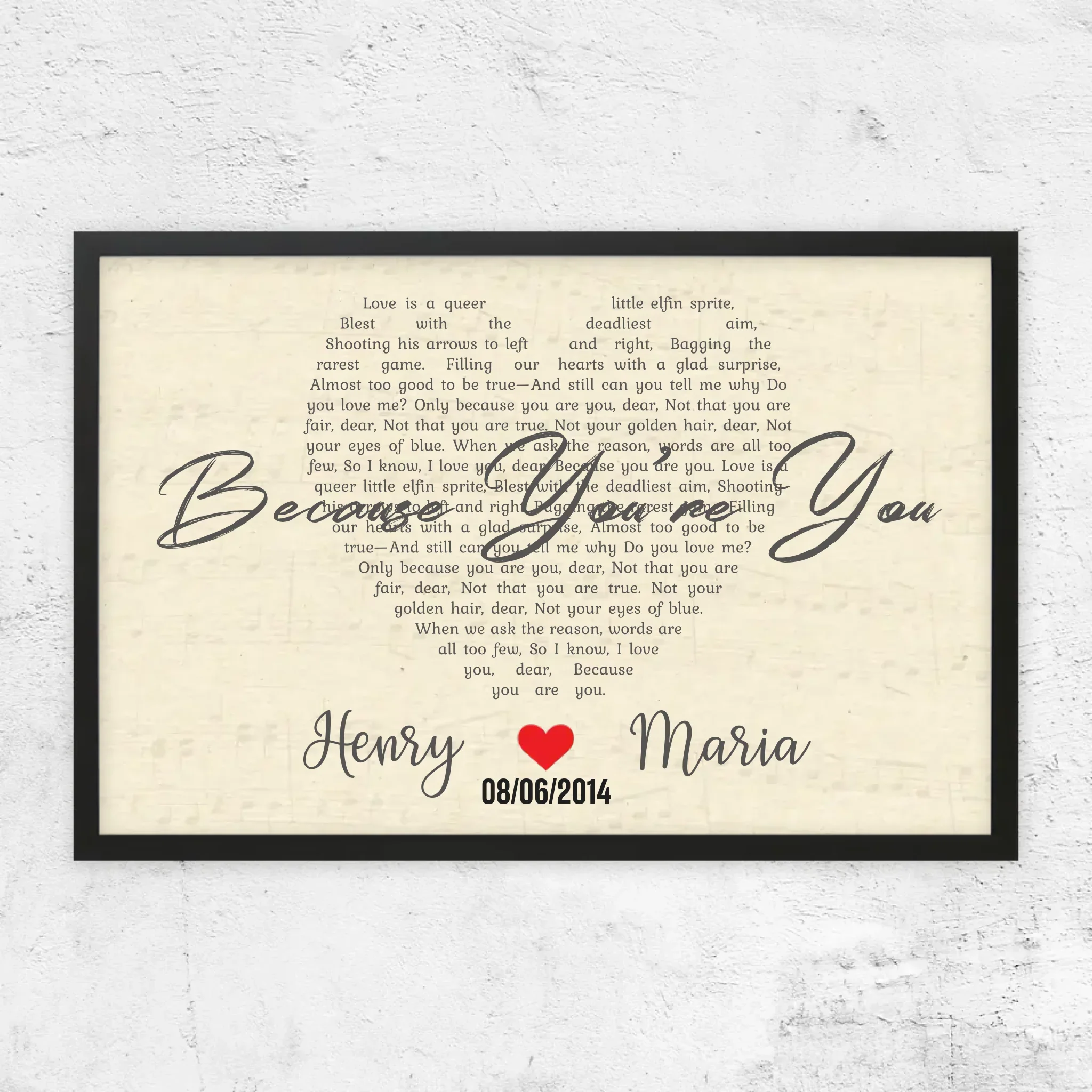 Personalized Poster – Custom Heart-Shaped Song - Image 7