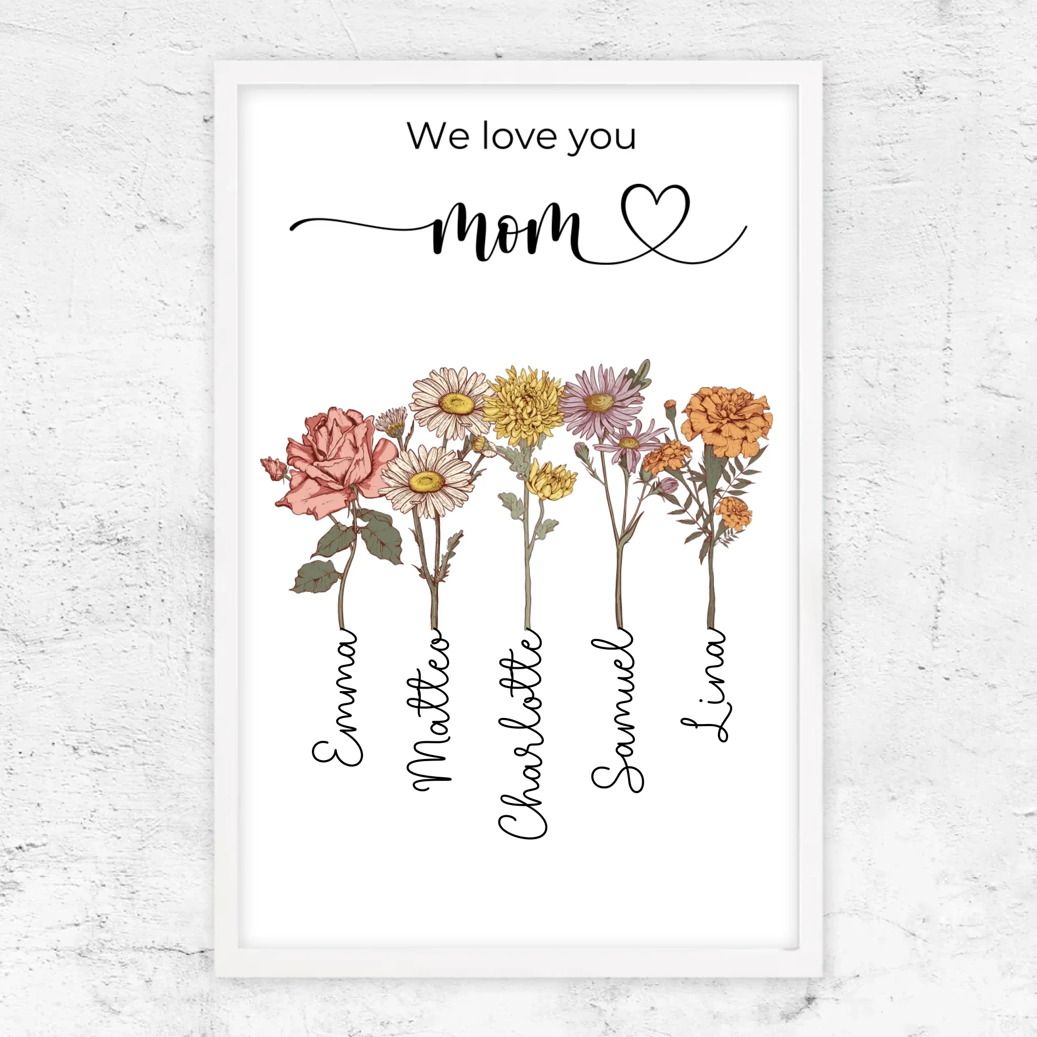 Personalized Poster "Flowers For Mom - We love you" - Image 11